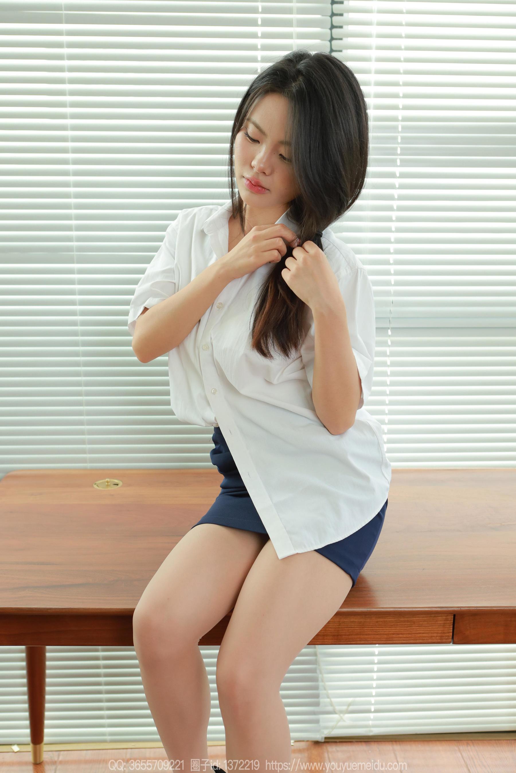 IESS异思趣向 - 模特： 兔兔 《纯欲白衣》_第3张