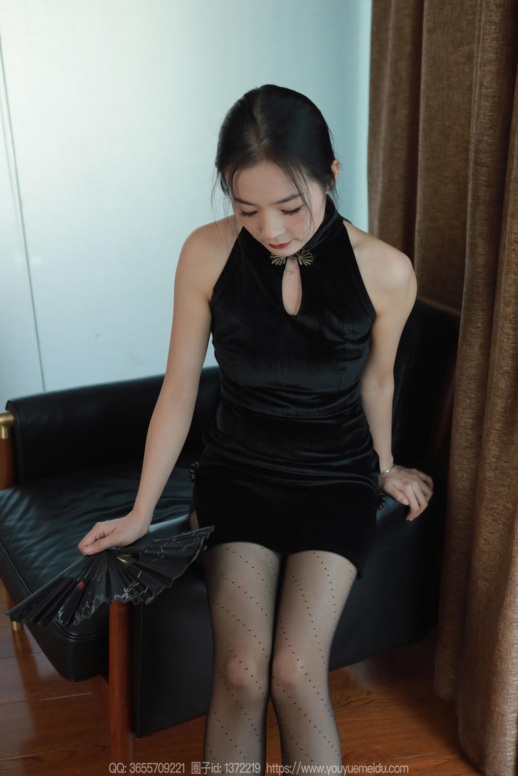 IESS异思趣向 - 模特： 小金 《黑色旗袍》_第2张