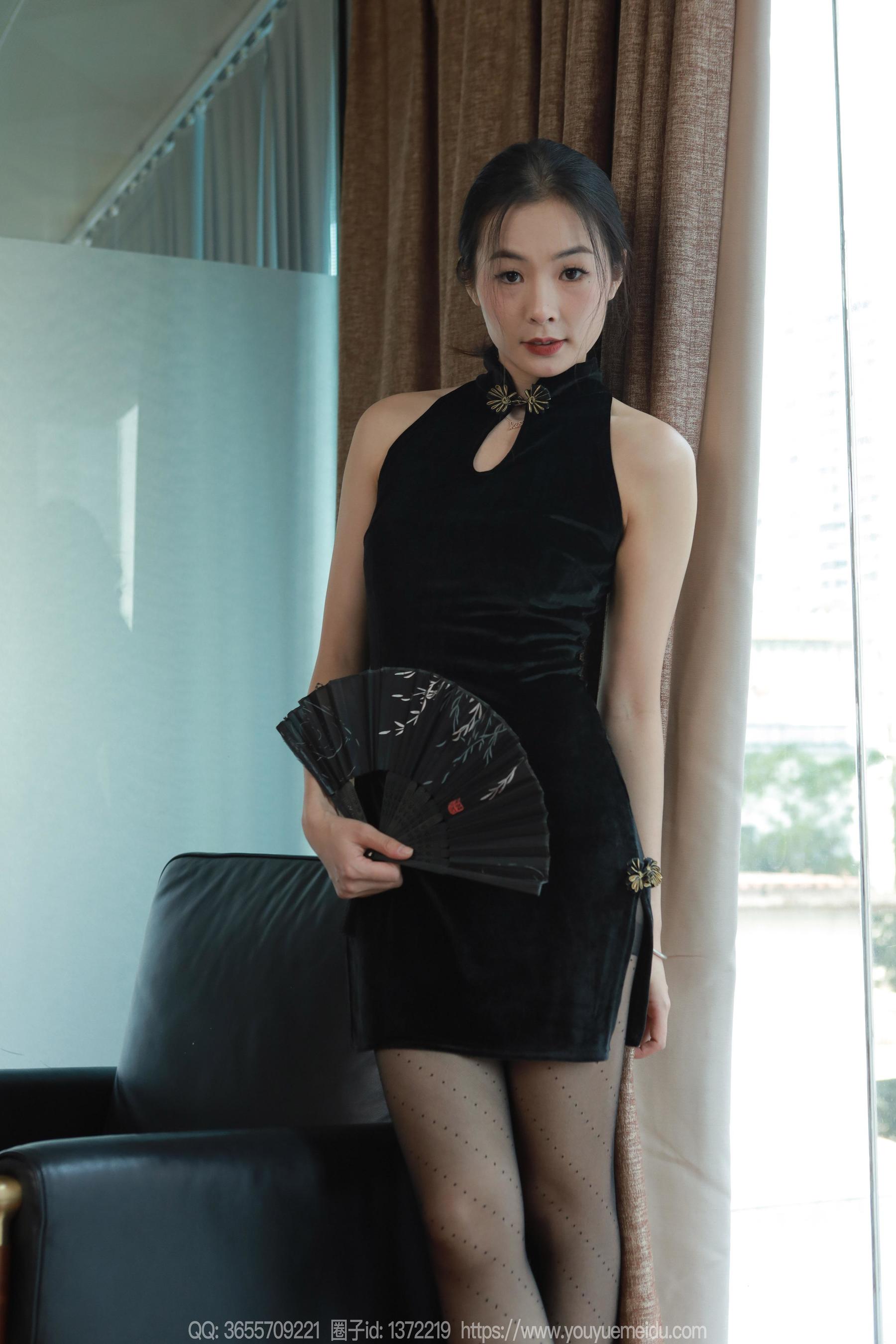 IESS异思趣向 - 模特： 小金 《黑色旗袍》_第5张