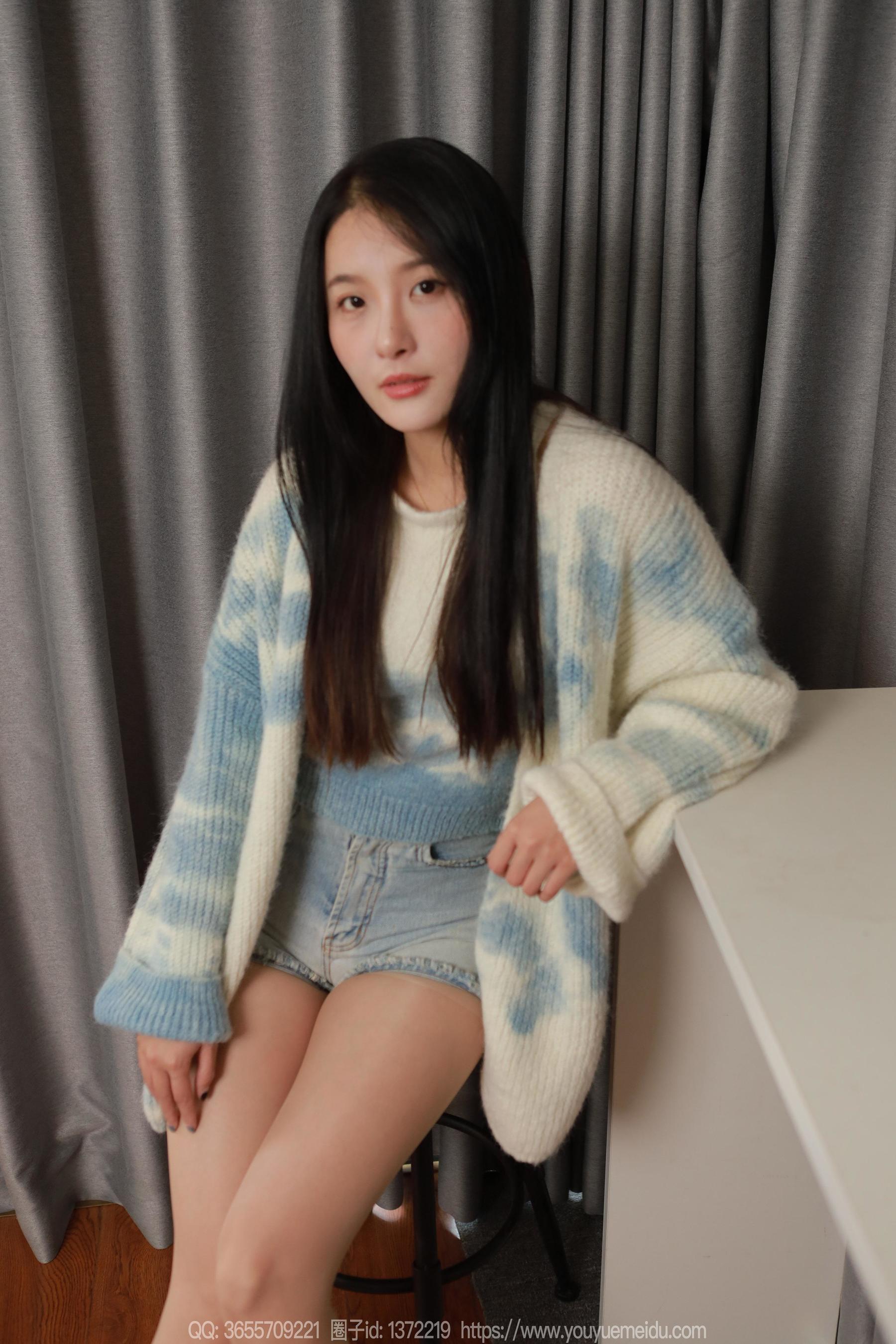IESS异思趣向 - 模特： 婉萍 《蓝白毛衣（上）》_第4张
