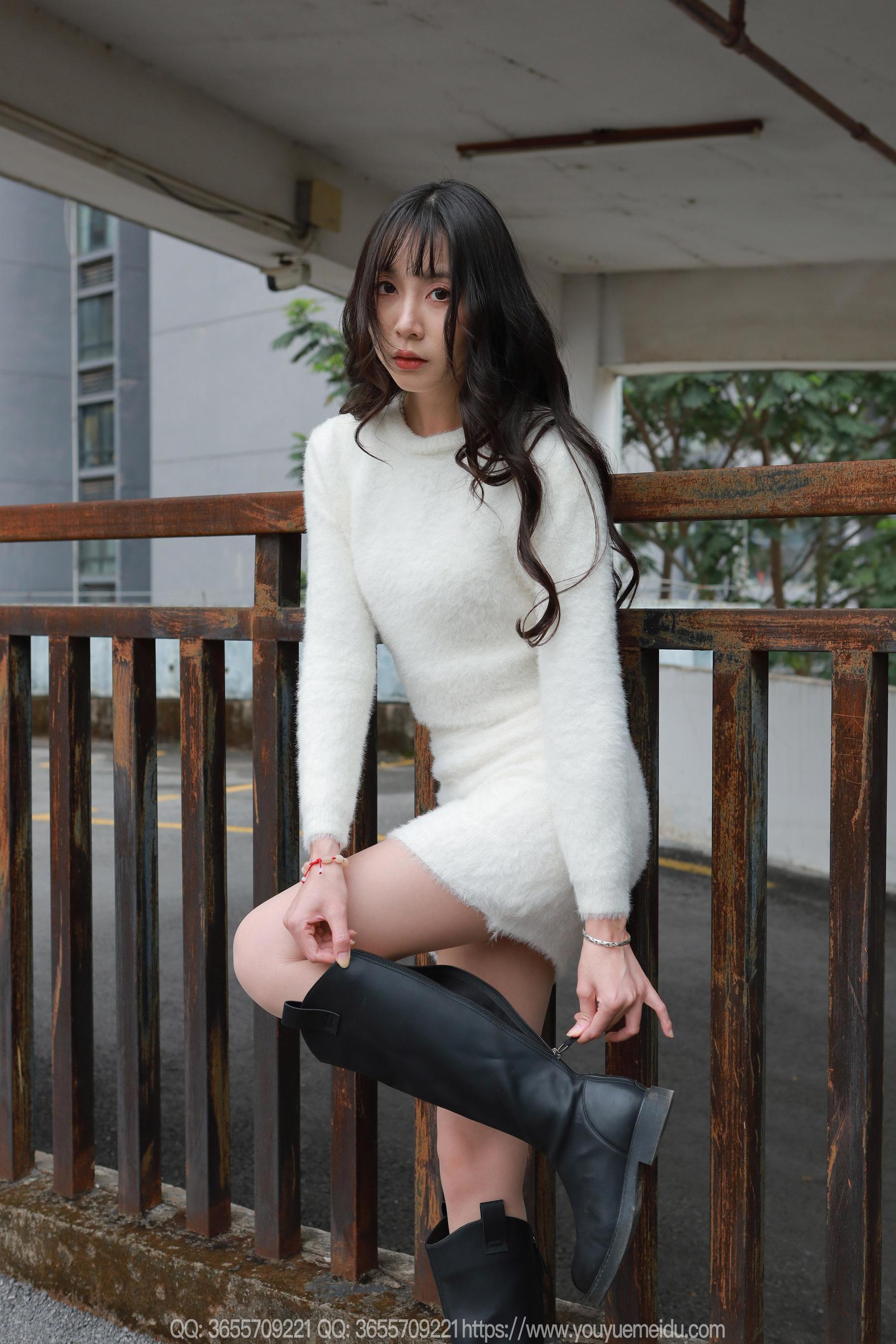 IESS异思趣向 - 模特： 团团 《长靴包臀裙（下）》_第4张