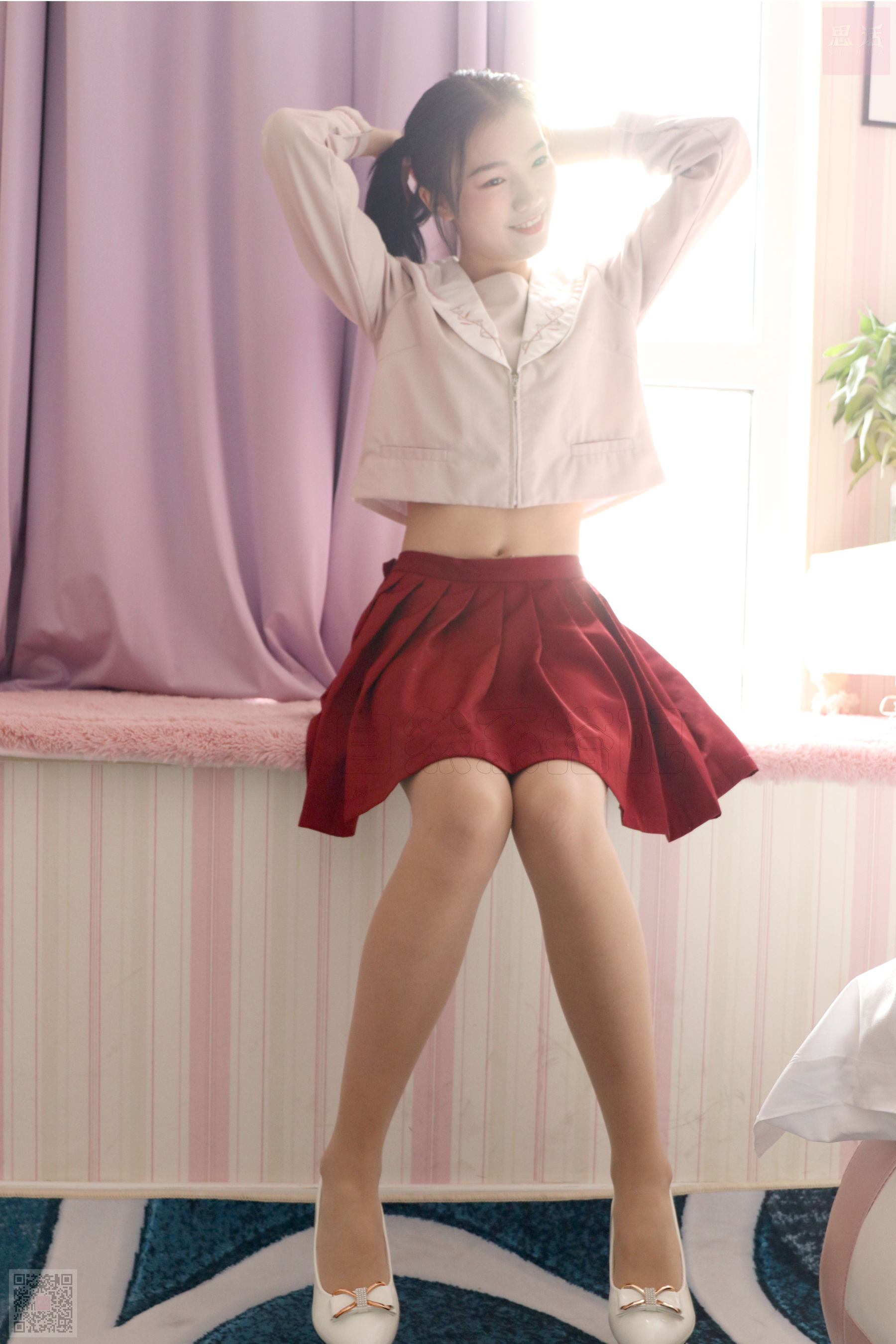 [思话SiHua] SH038 瑶瑶 薄丝袜的JK少女_第4张