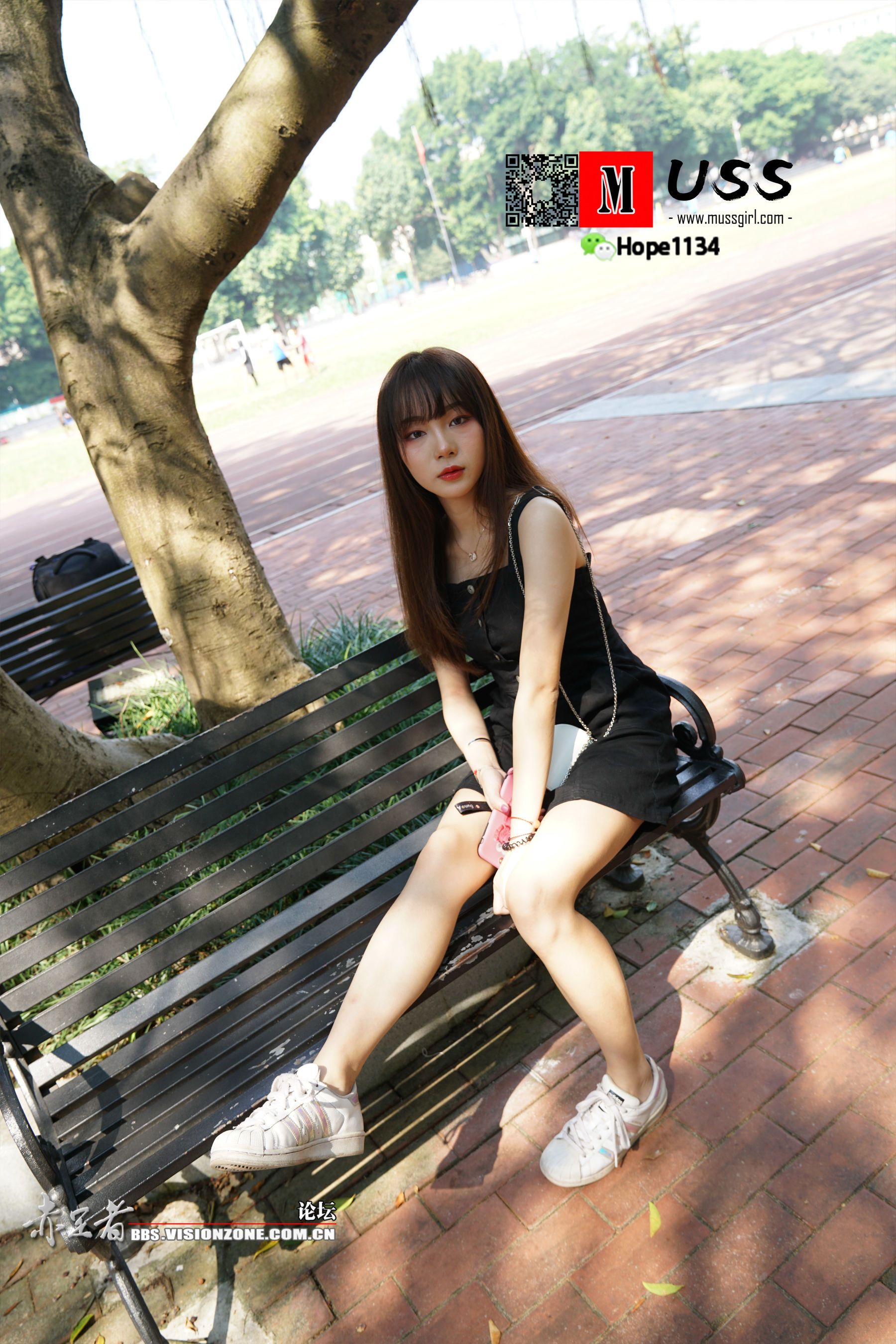 [慕丝女郎MussGirl] No.059 韩系美少女兼年级第一学霸妹妹瑶瑶清纯校园_第3张