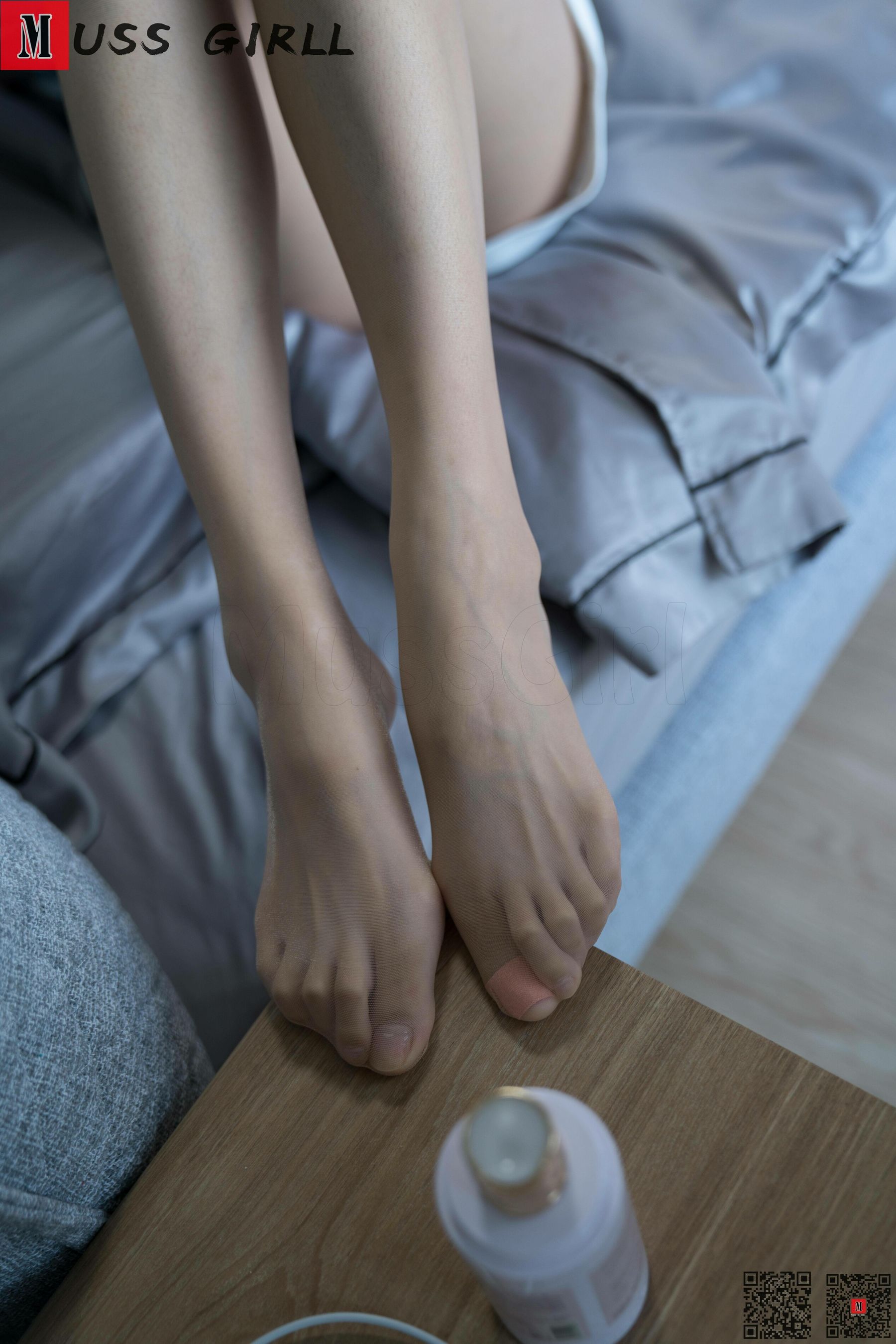 [慕丝女郎MussGirl] No.130 小白裙灰丝_第5张