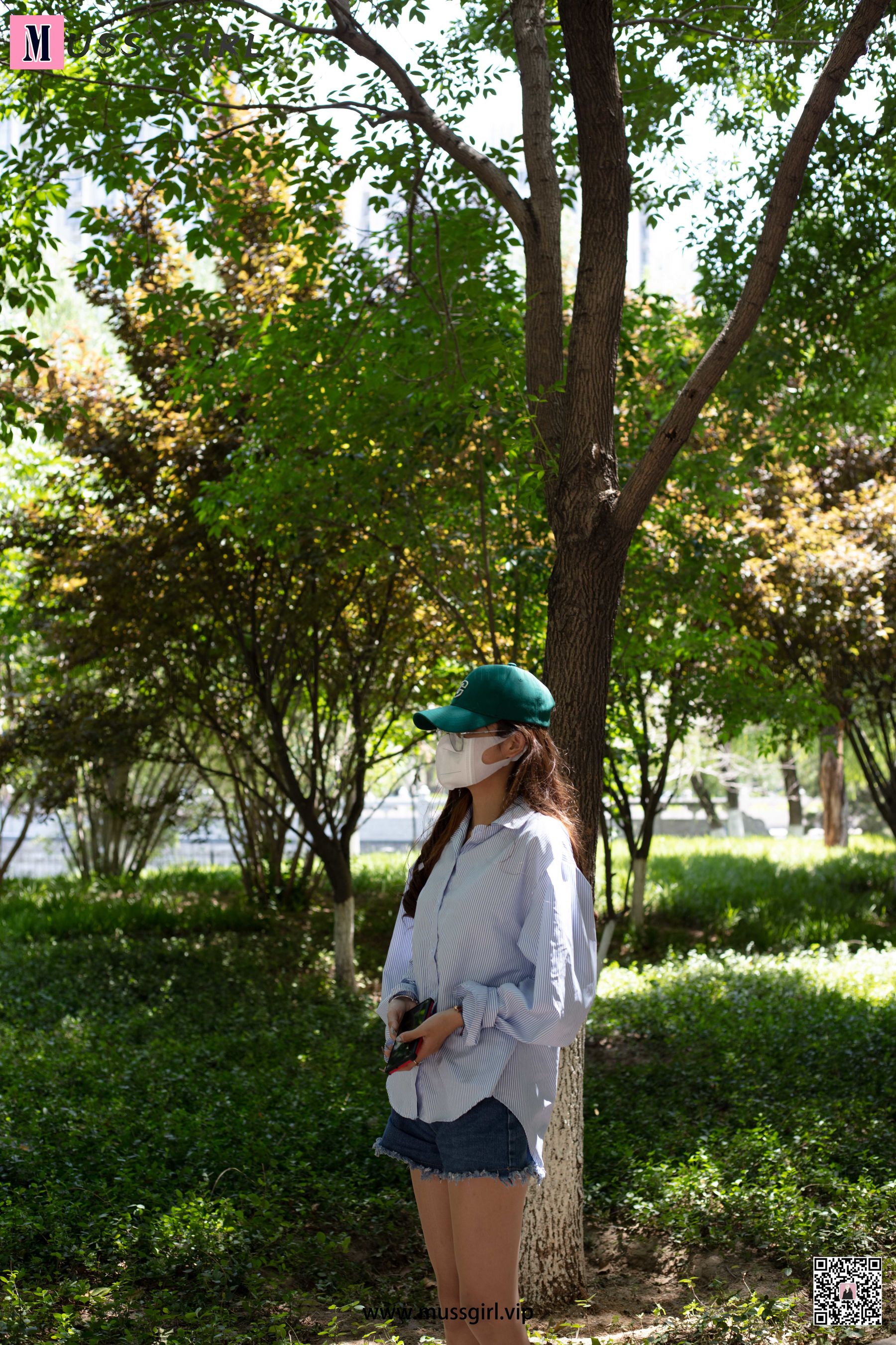 [慕丝女郎MussGirl] No.136 牛仔热裤肉丝美女2_第2张