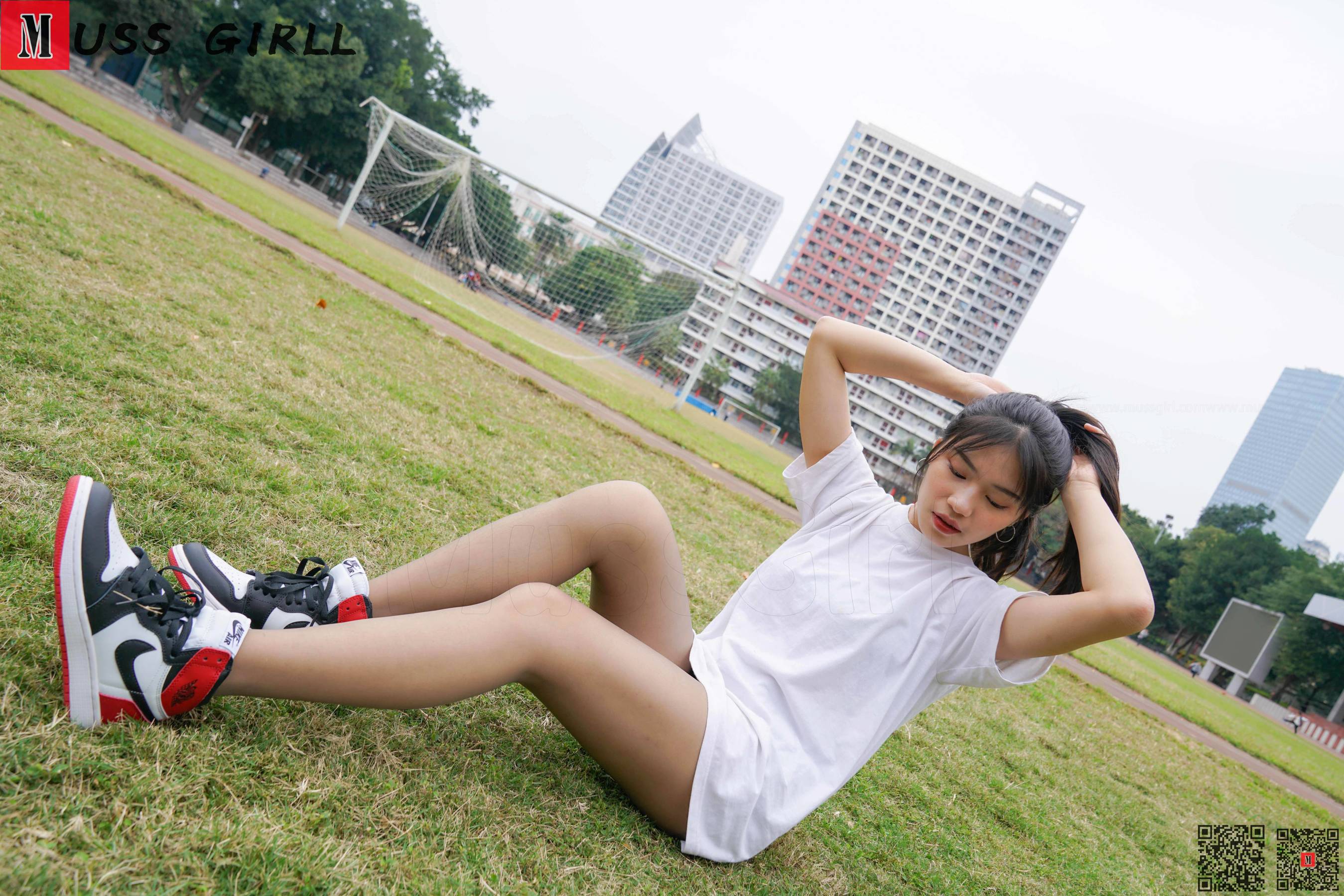 [慕丝女郎MussGirl] No.196 操场白衣裙_第4张