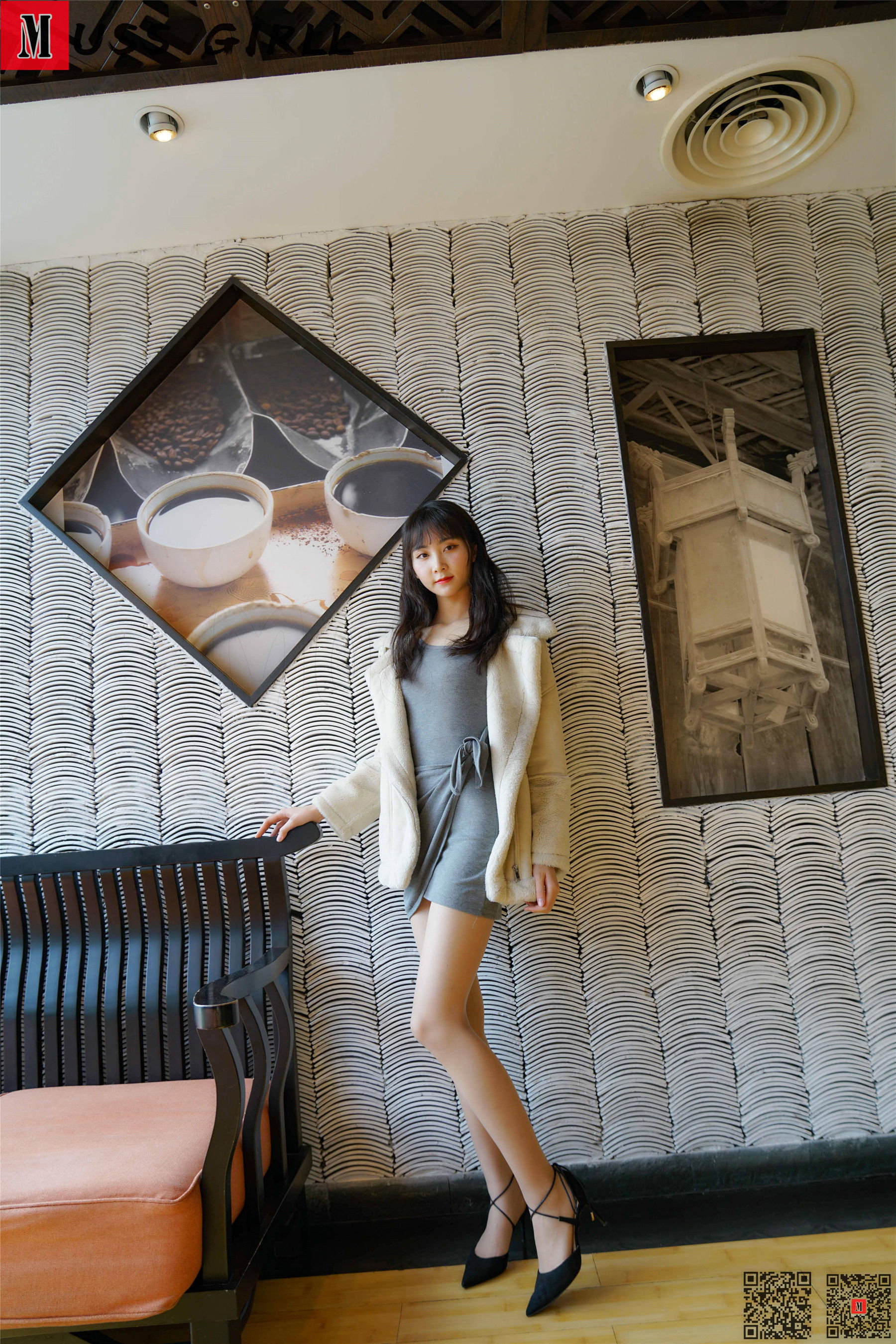 [慕丝女郎MussGirl] No.291 灰色包臀裙_第1张