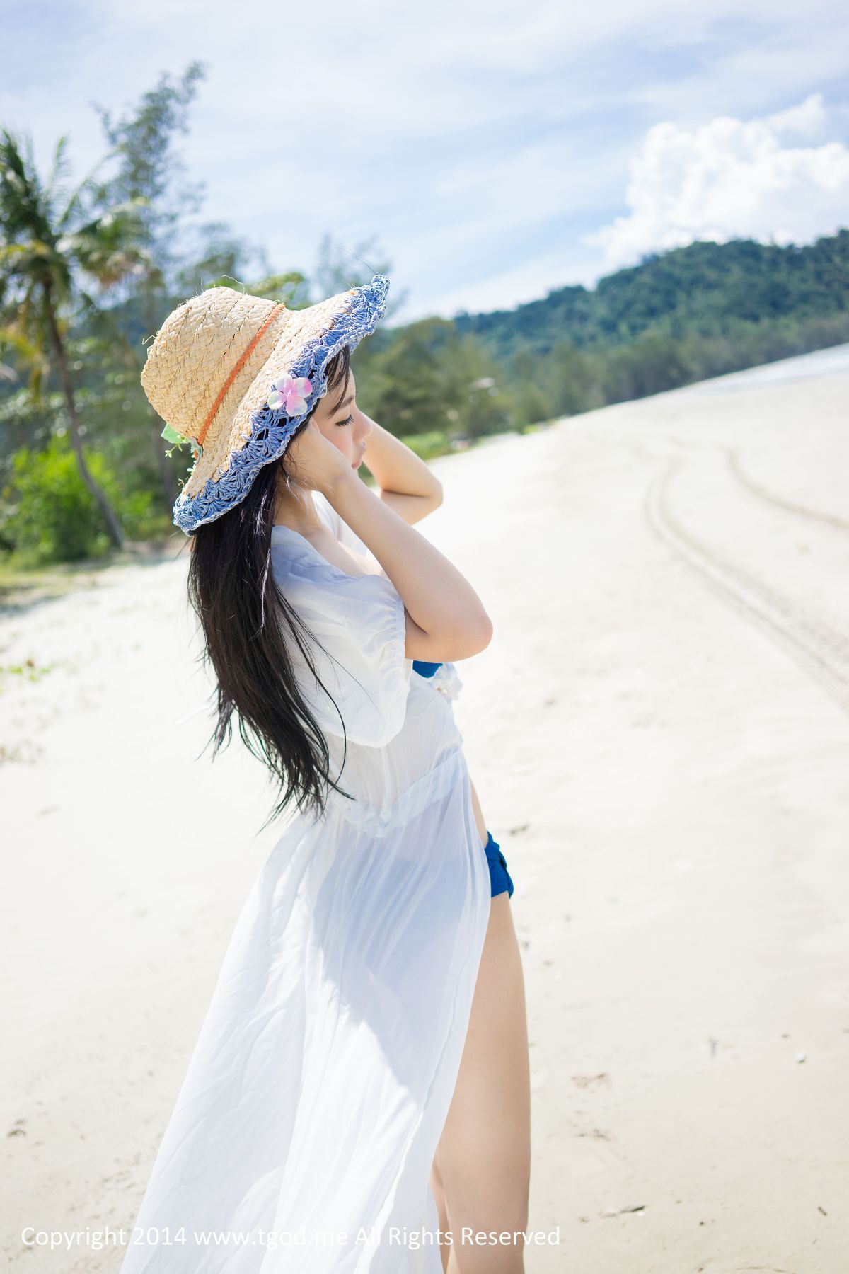 绮里嘉Ula《沙滩仙子》[TGOD推女神] 写真集_第1张