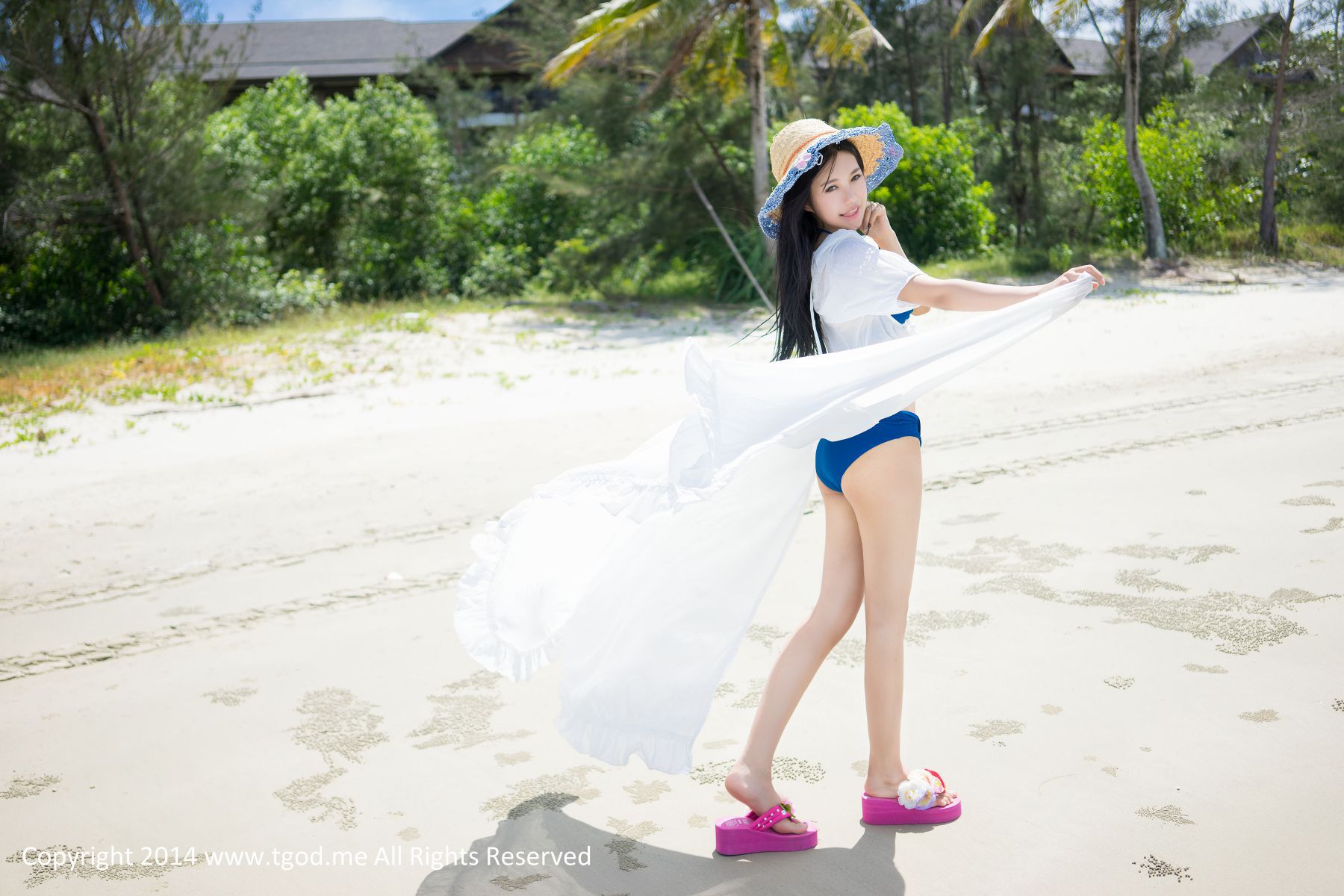 绮里嘉Ula《沙滩仙子》[TGOD推女神] 写真集_第3张