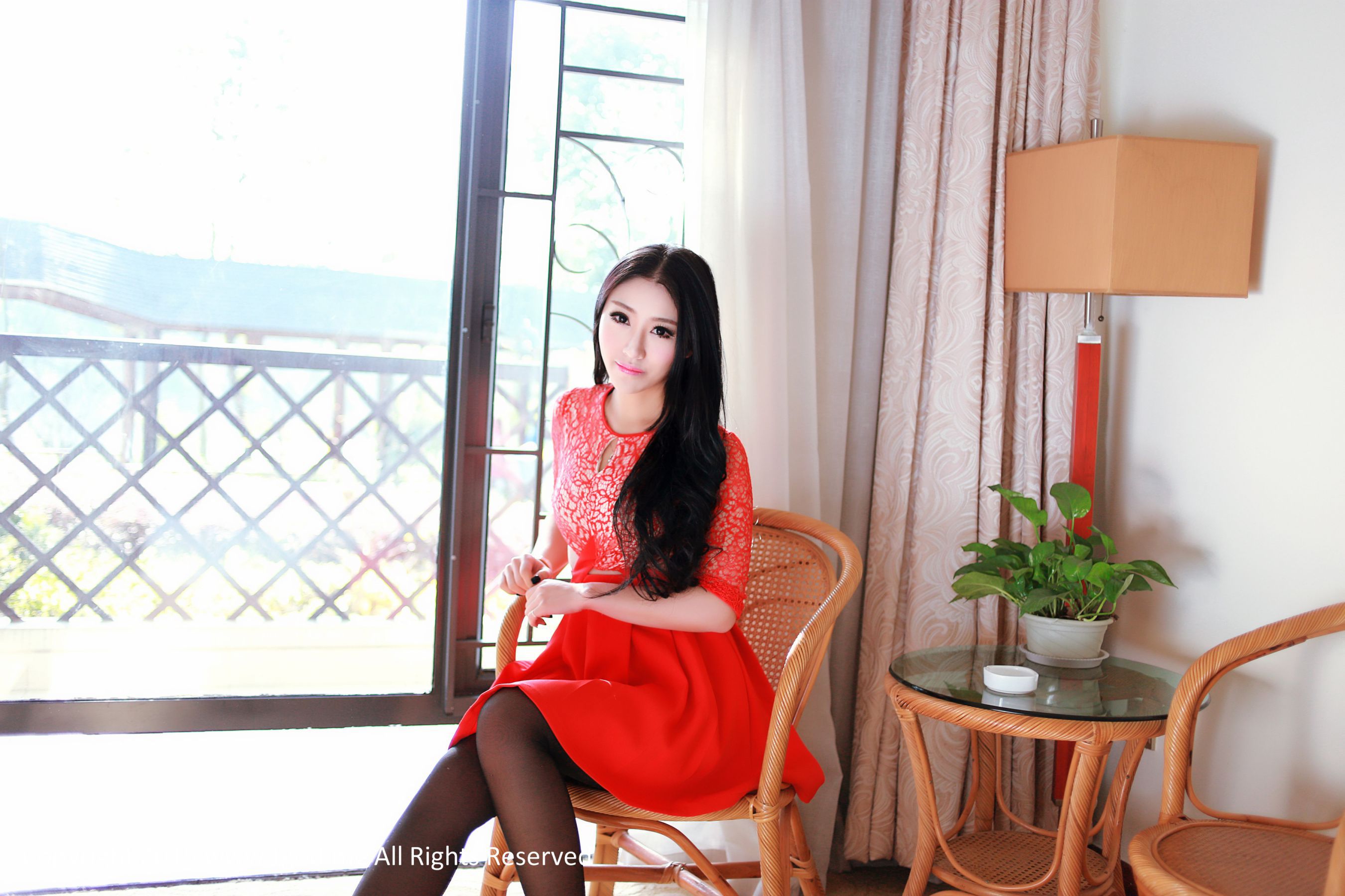 夏静、鲁思羽、胡宴绮《女神驾到》之嘉鱼山湖温泉 三位女神的专属女神池 [TGOD推女神] 写真集_第1张