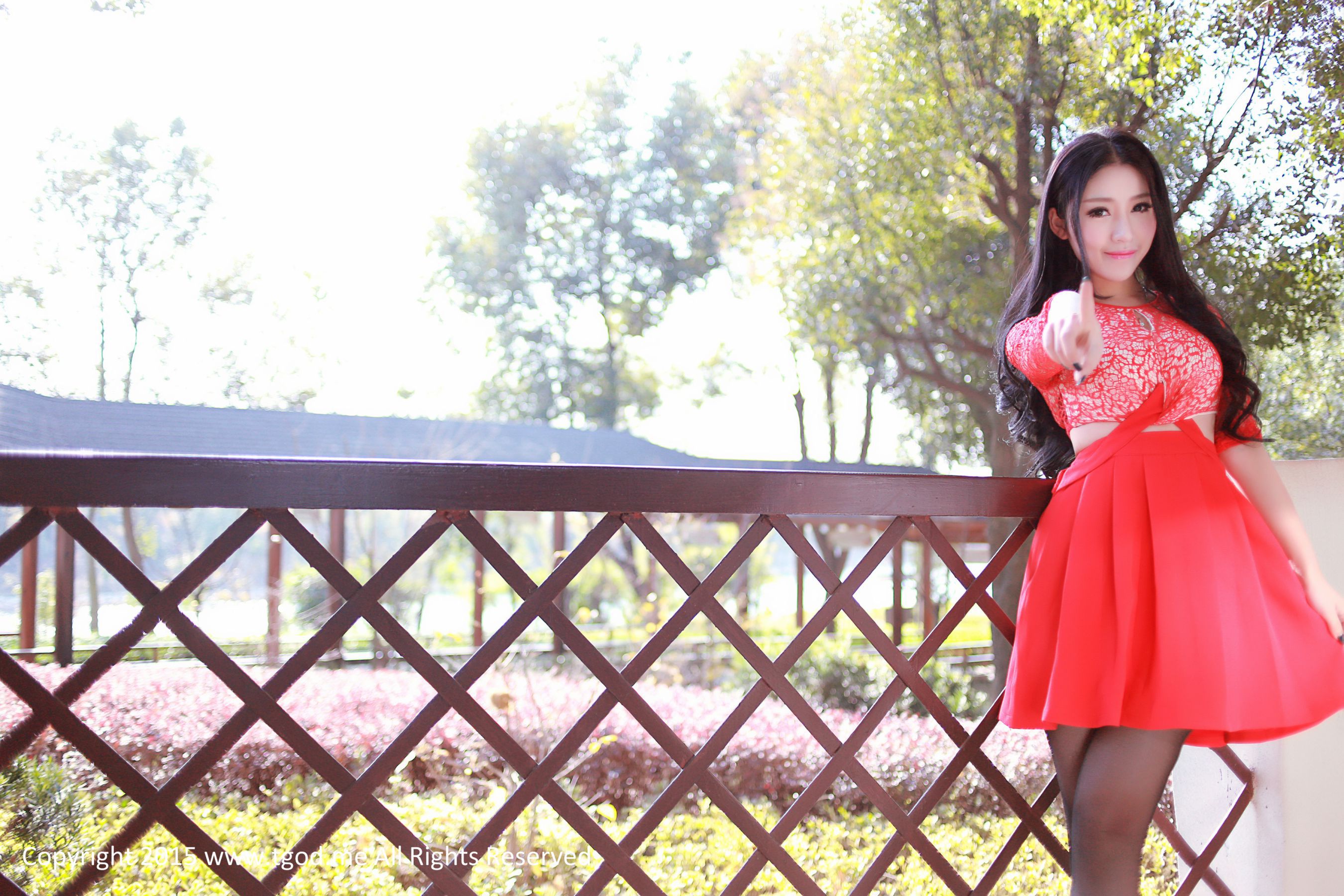 夏静、鲁思羽、胡宴绮《女神驾到》之嘉鱼山湖温泉 三位女神的专属女神池 [TGOD推女神] 写真集_第3张