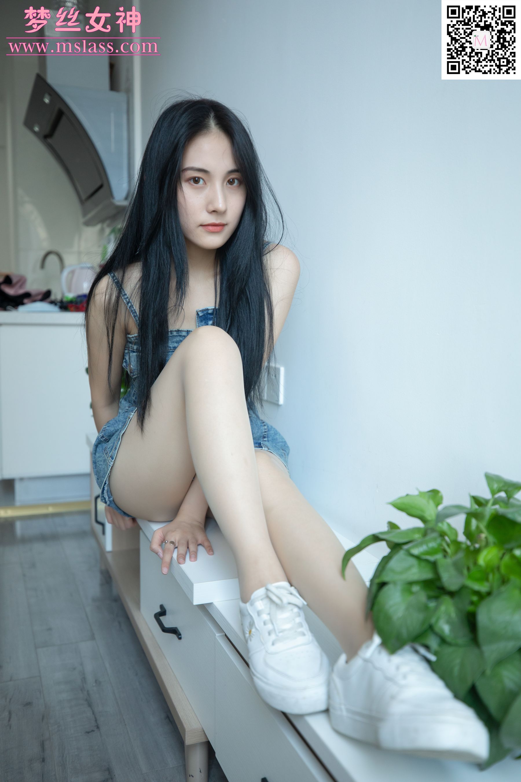 [梦丝女神MSLASS]  小允儿 牛仔连衣裙_第5张