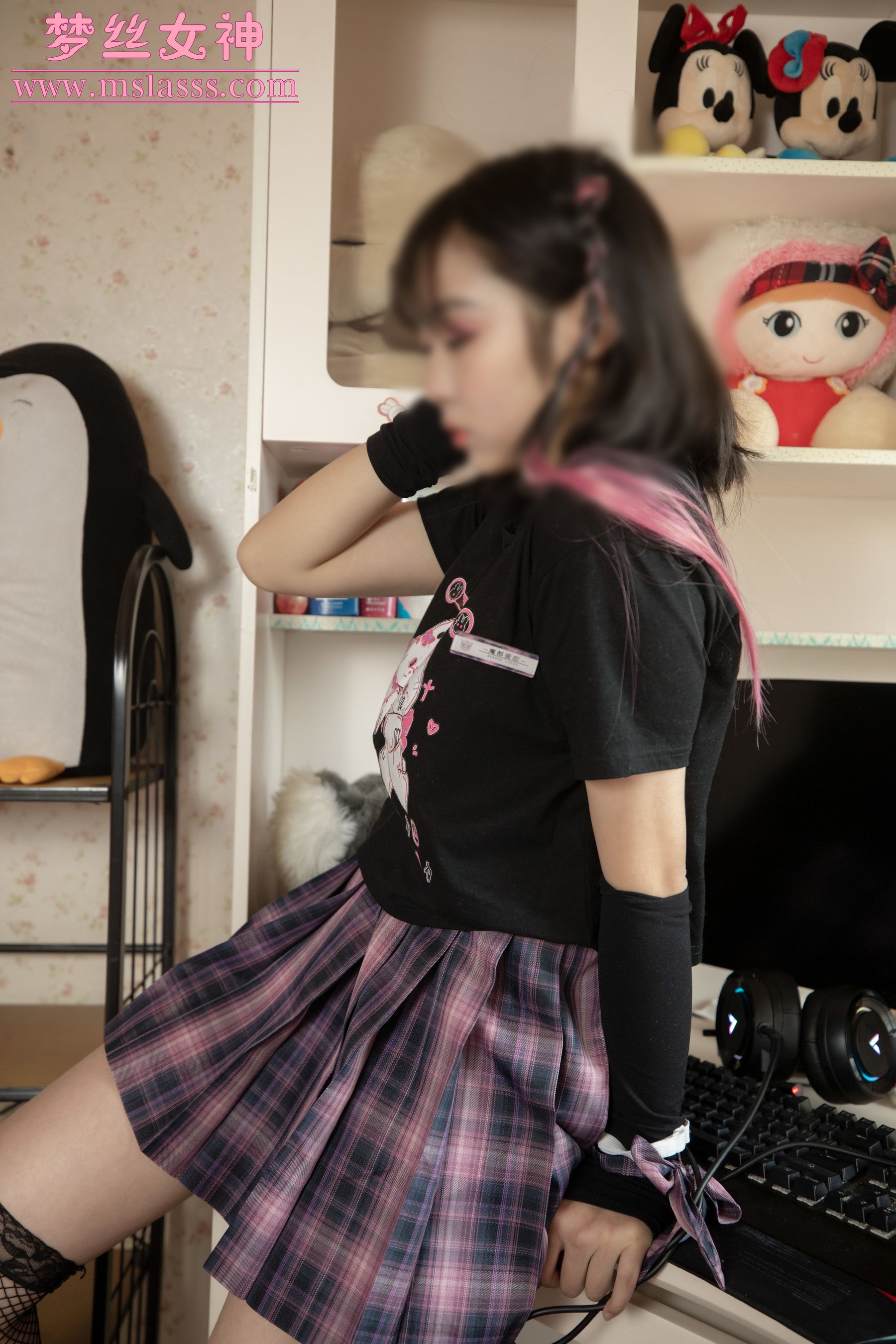 [梦丝女神MSLASS]  小南 迷人的黑网袜_第3张