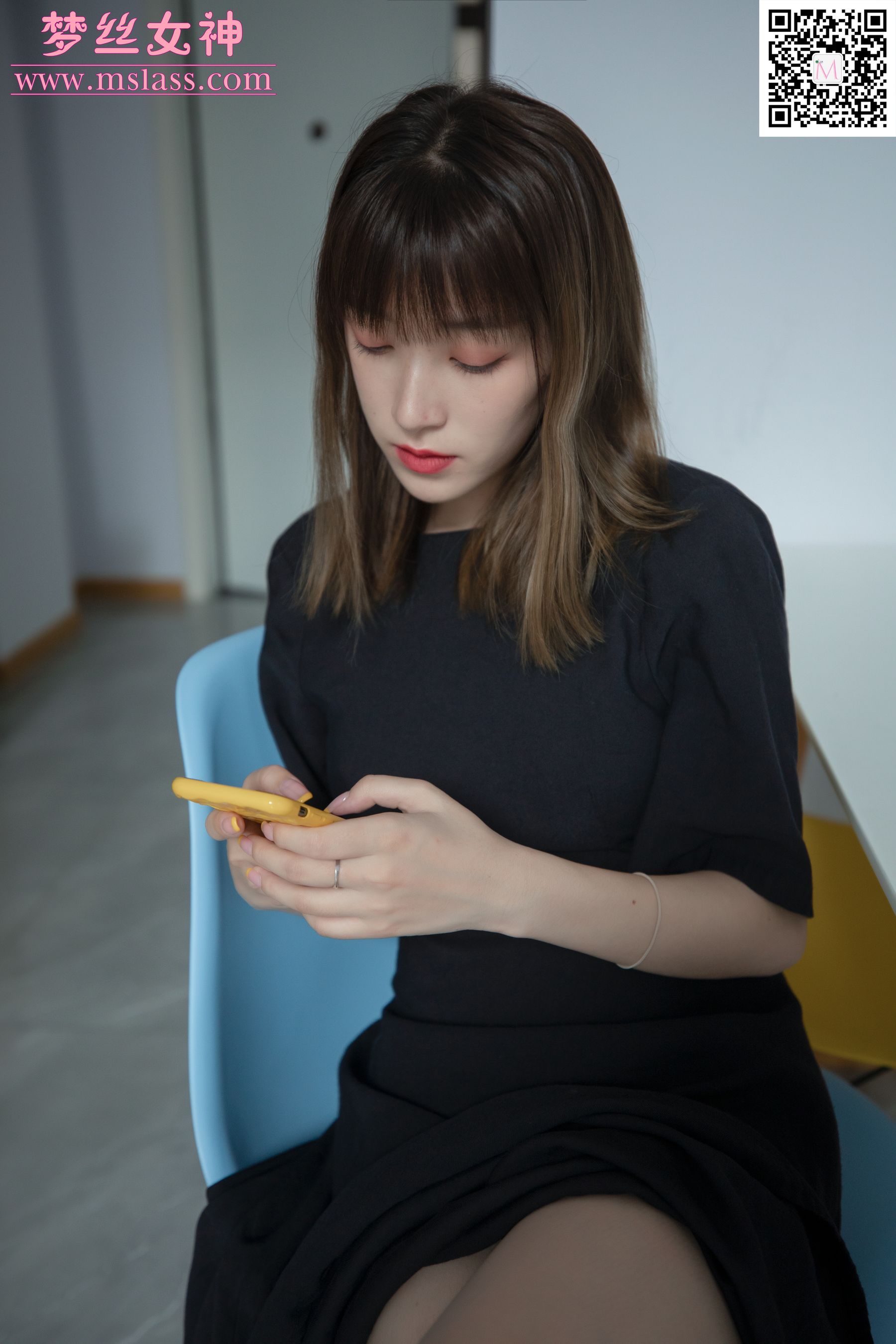 [梦丝女神MSLASS]  晓晓 黑衣少女_第2张