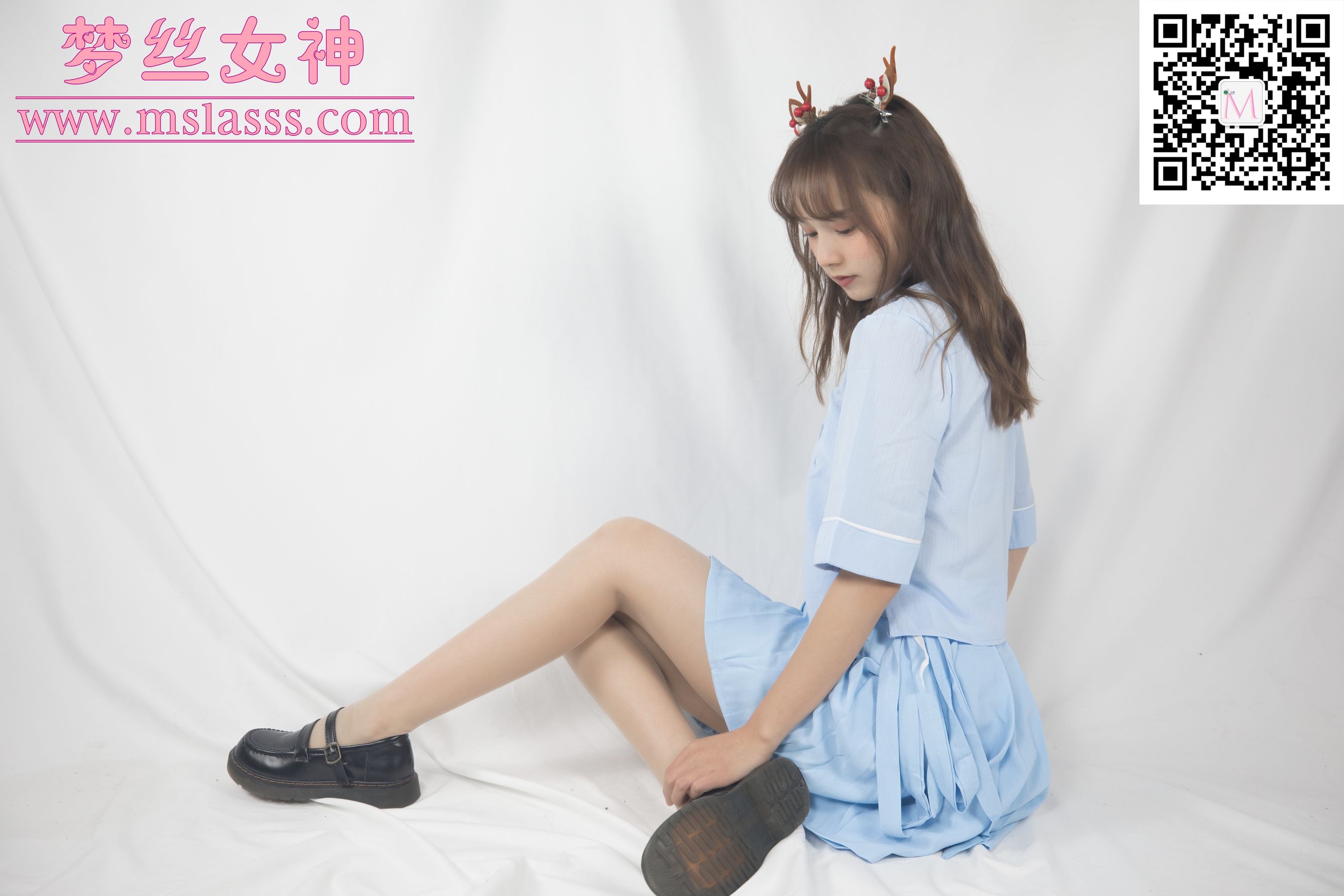 [梦丝女神MSLASS]  玥玥 蓝色古装仙女颜值_第4张