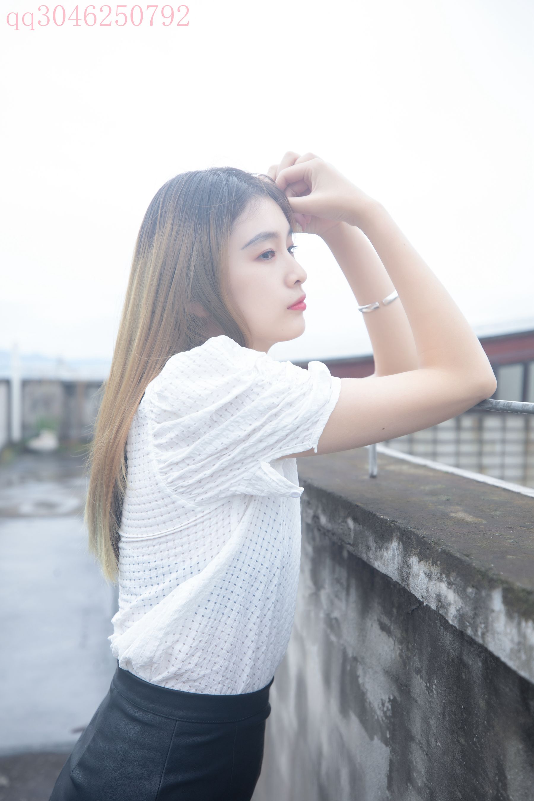 [梦丝女神MSLASS] 王晓瑞 天台肉丝_第4张