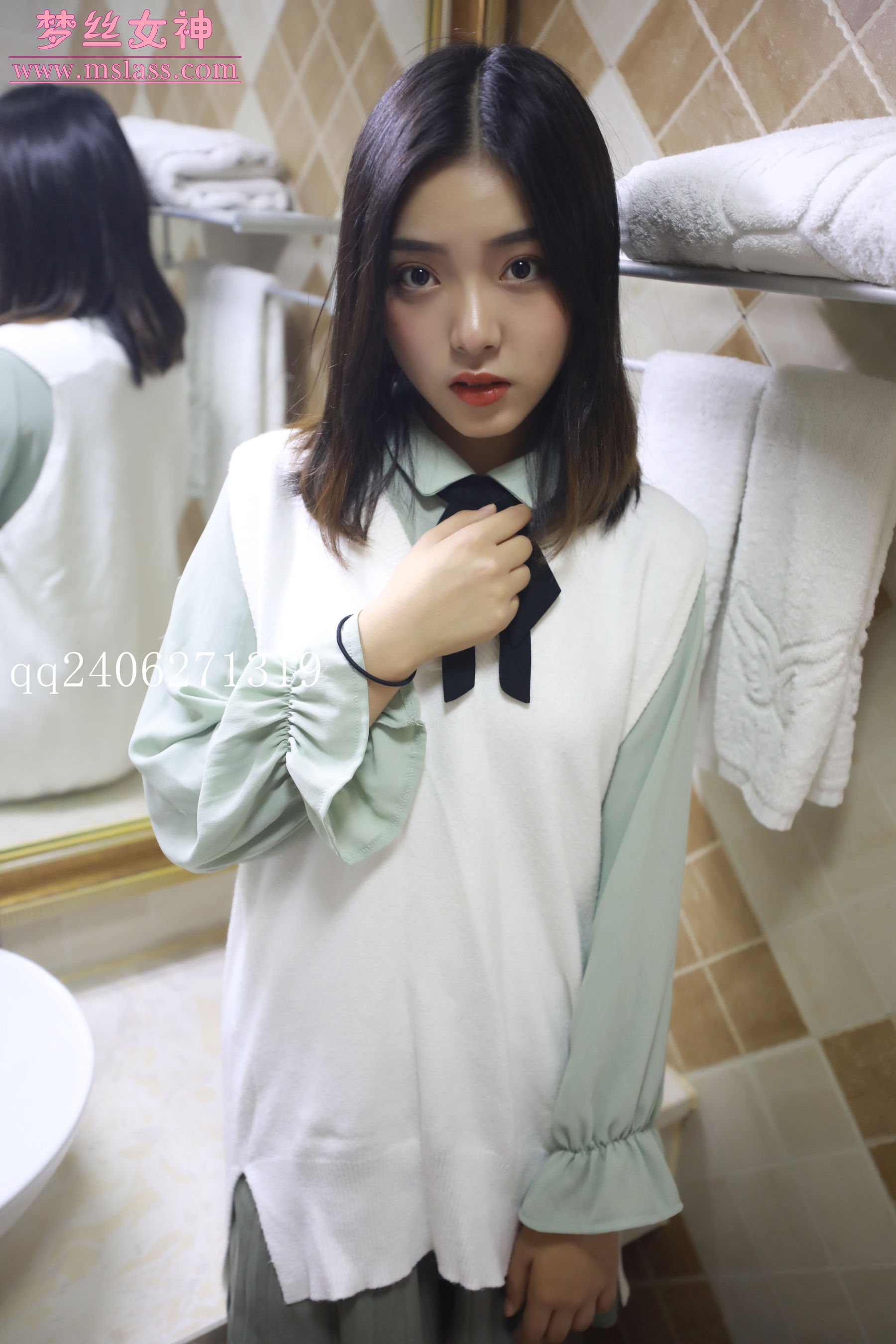 [梦丝女神MSLASS] 洋洋 JK裙_第1张