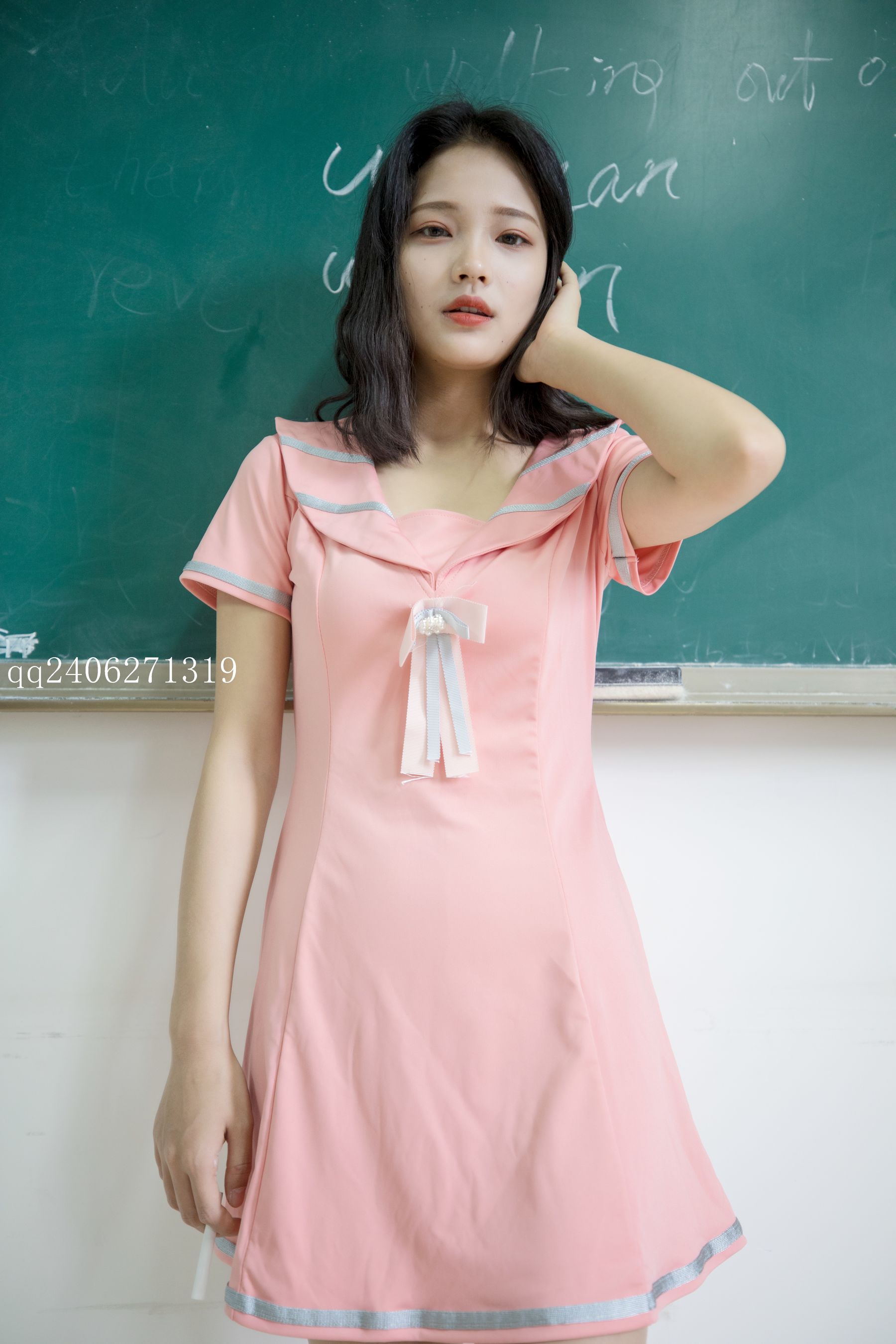 [梦丝女神MSLASS] 小蝴蝶 粉红JK_第2张