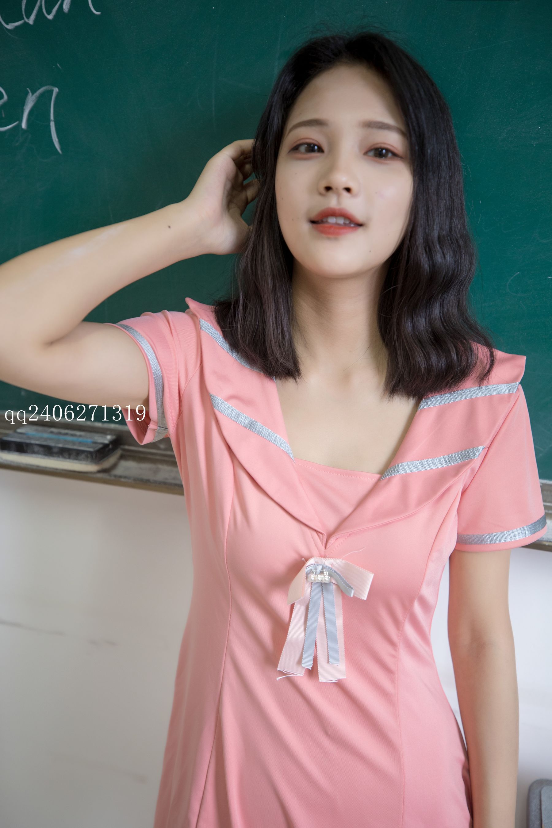 [梦丝女神MSLASS] 小蝴蝶 粉红JK_第3张