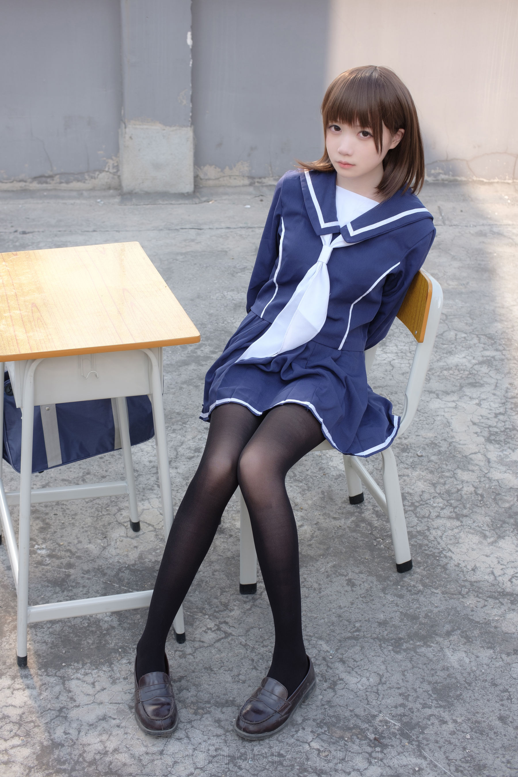 [森萝财团] X-043 天台黑丝水手服_第5张