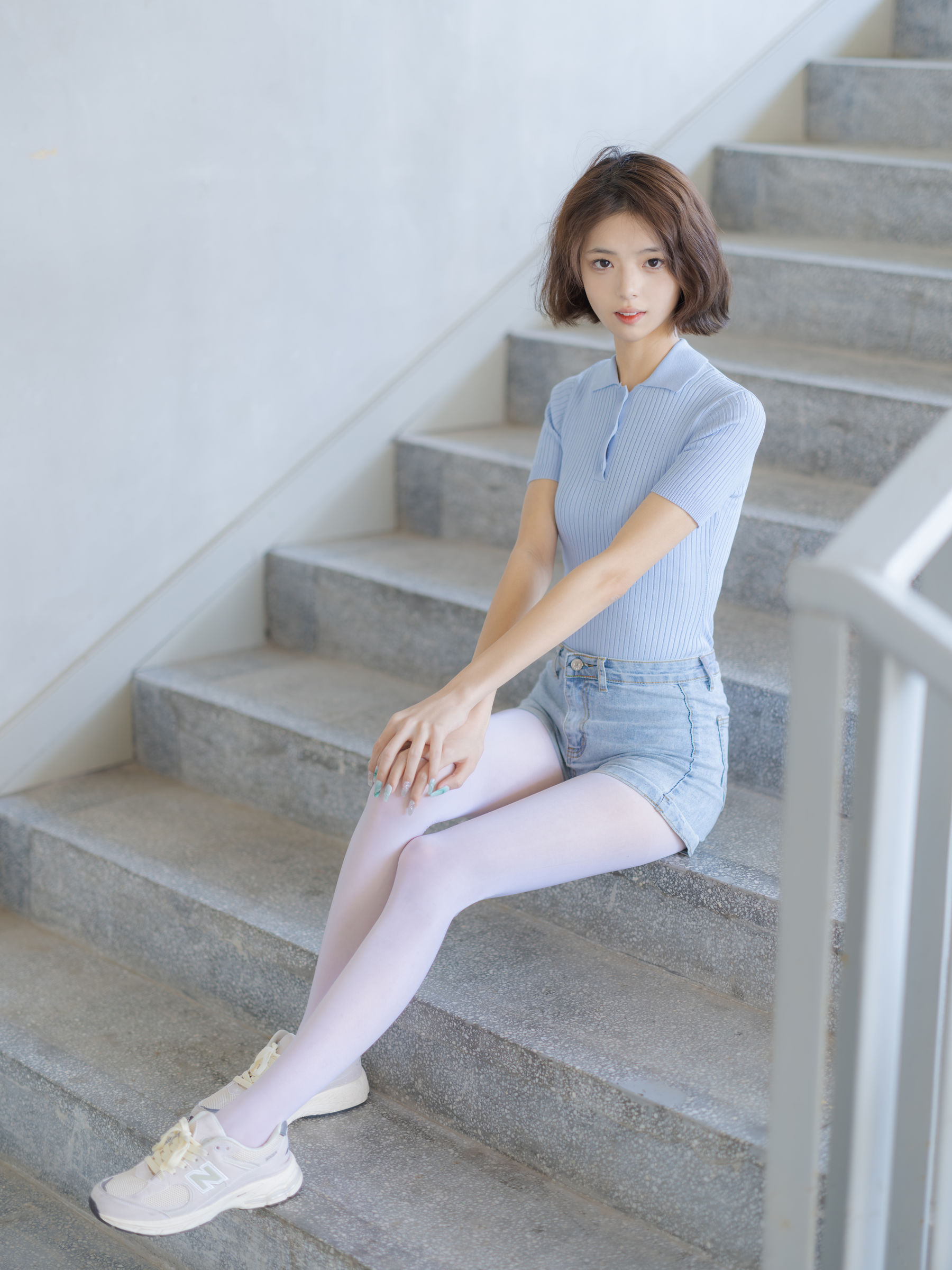 森萝财团写真 - 媛媛 试拍 15D超薄白丝_第2张