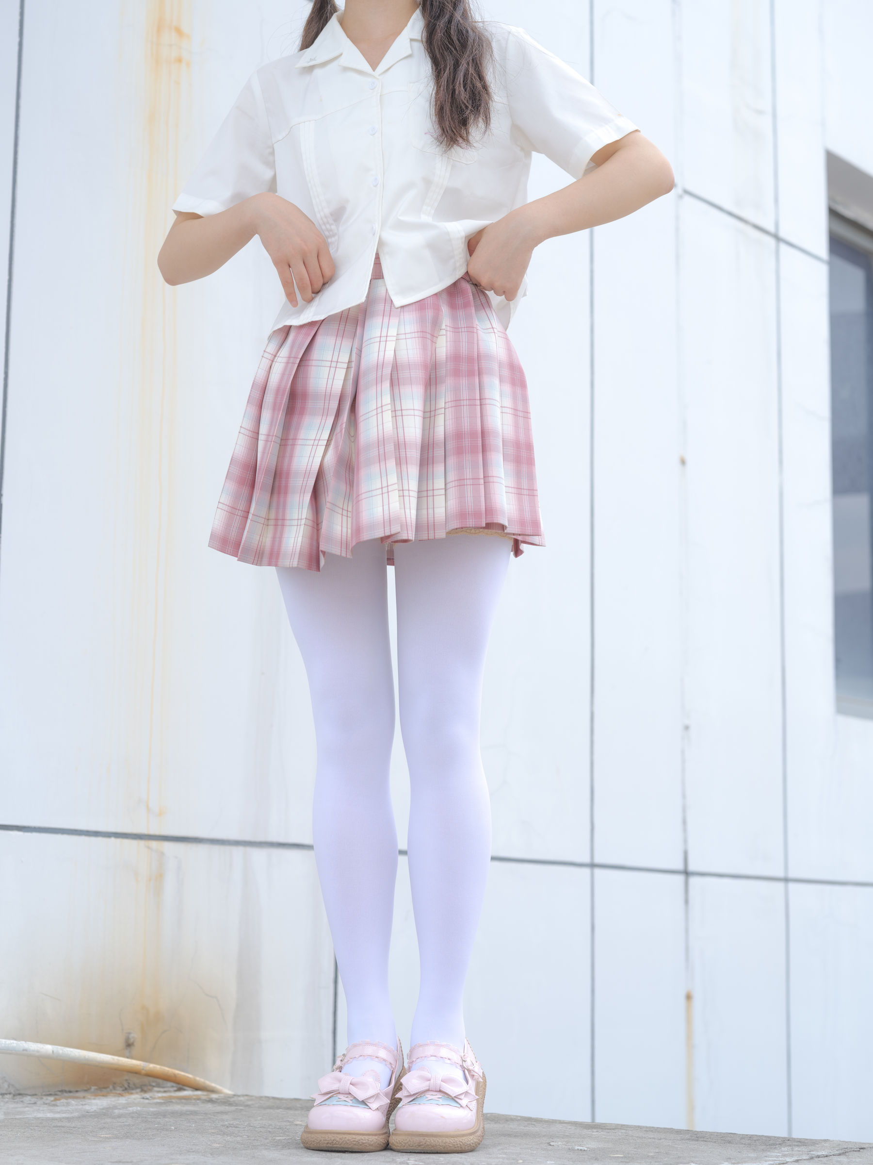 森萝财团写真 - 小圆 试拍 JKJK格子裙 80D_第2张