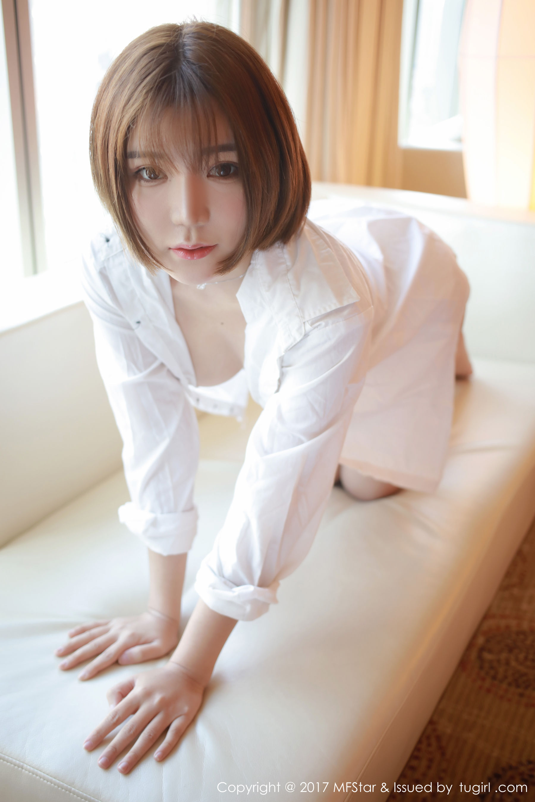 冷不丁《性感衬衫与蕾丝诱惑》 [模范学院MFStar] Vol.089_第4张