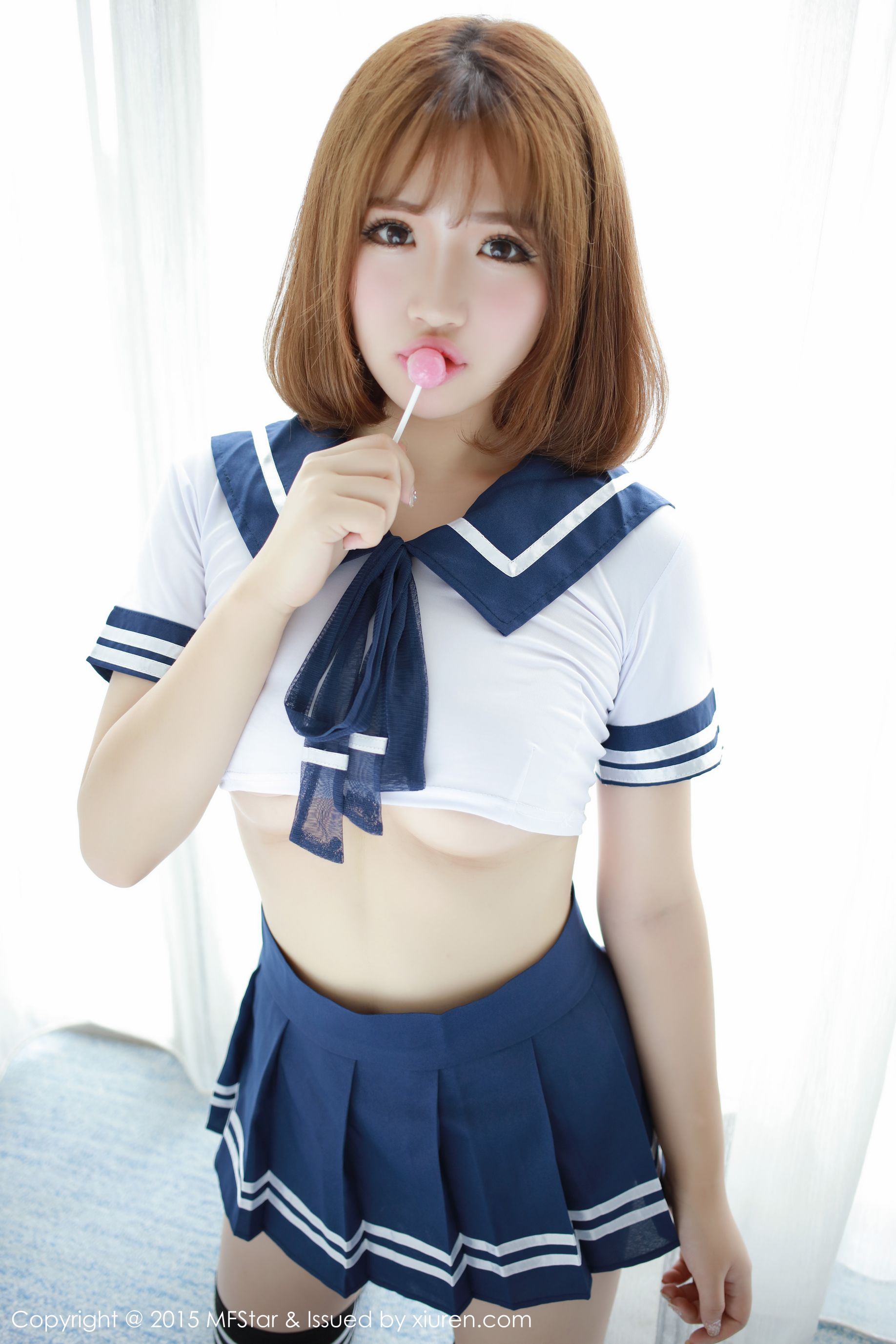 徐cake 《性感水手服+粉色抹胸连体服》 [模范学院MFStar] Vol.020_第2张