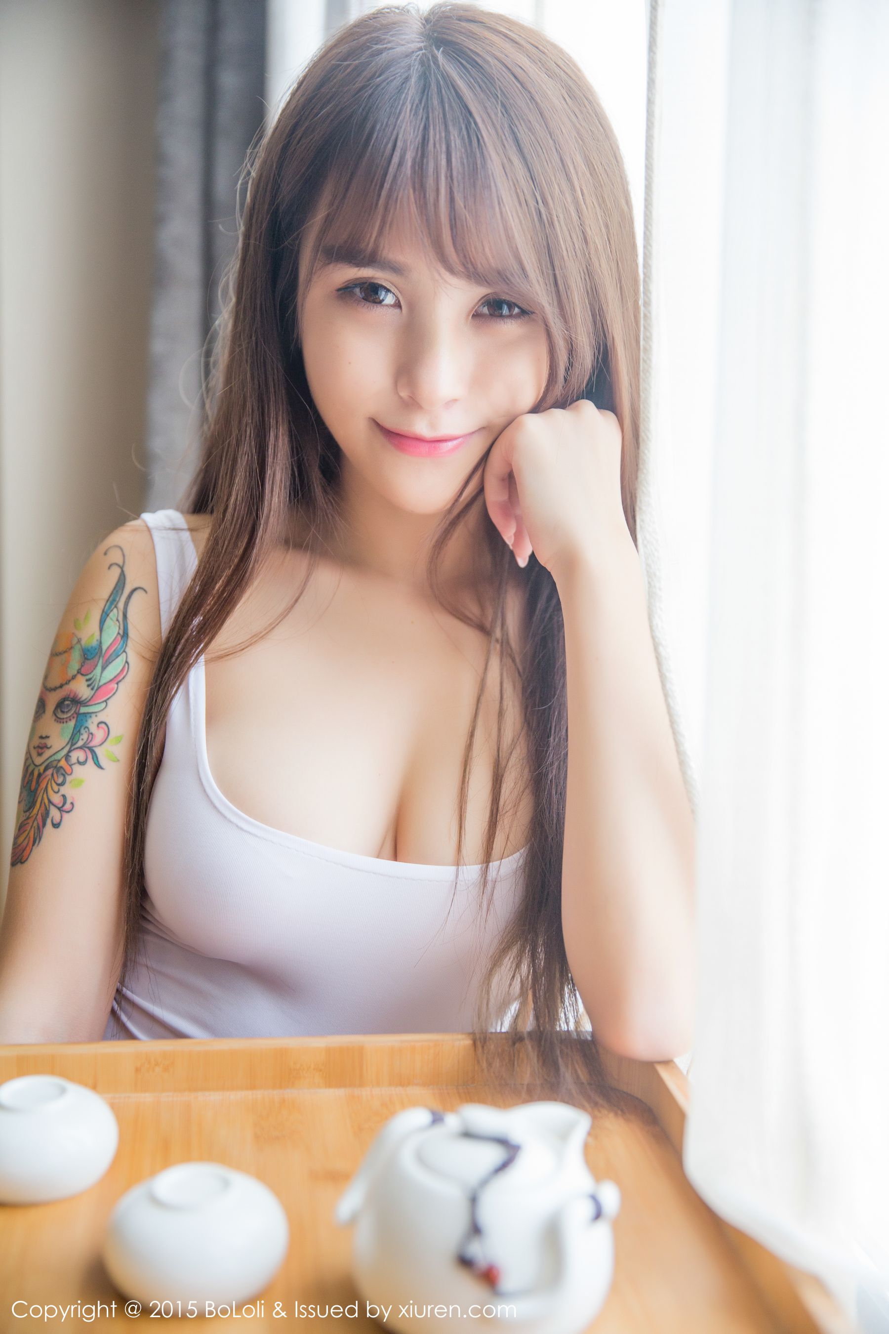 夏美酱 - 高叉泳装+性感内衣 [BoLoli波萝社] Vol.058  写真集_第4张