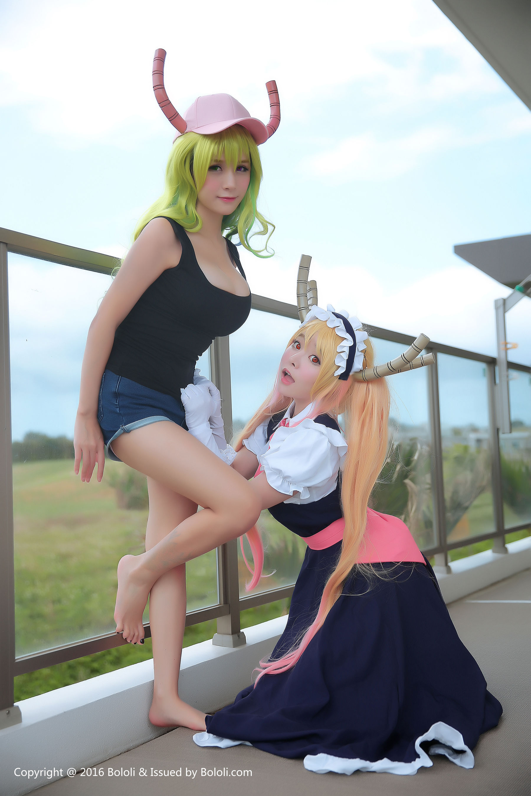 夏美酱、柳侑绮《小林家的龙女仆》日常版本！ [Bololi波萝社] BOL.047_第2张