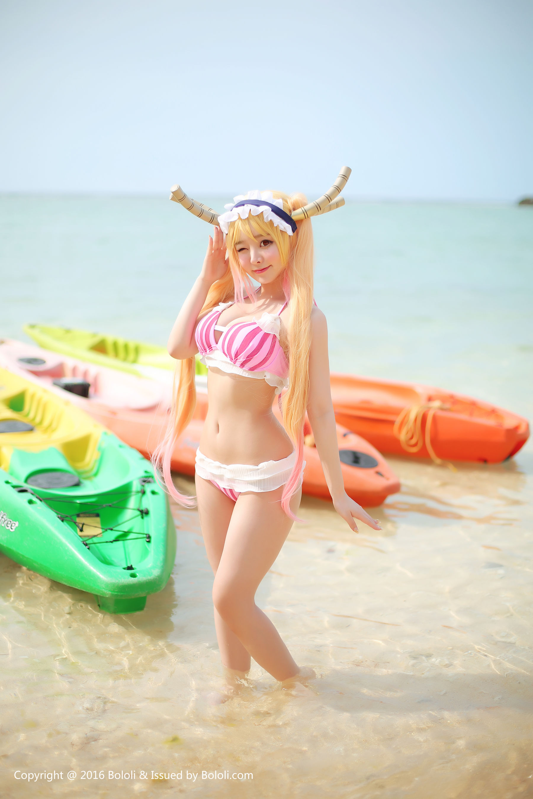 柳侑绮、夏美酱《妹抖龙比基尼》 [Bololi波萝社] BOL.052_第3张