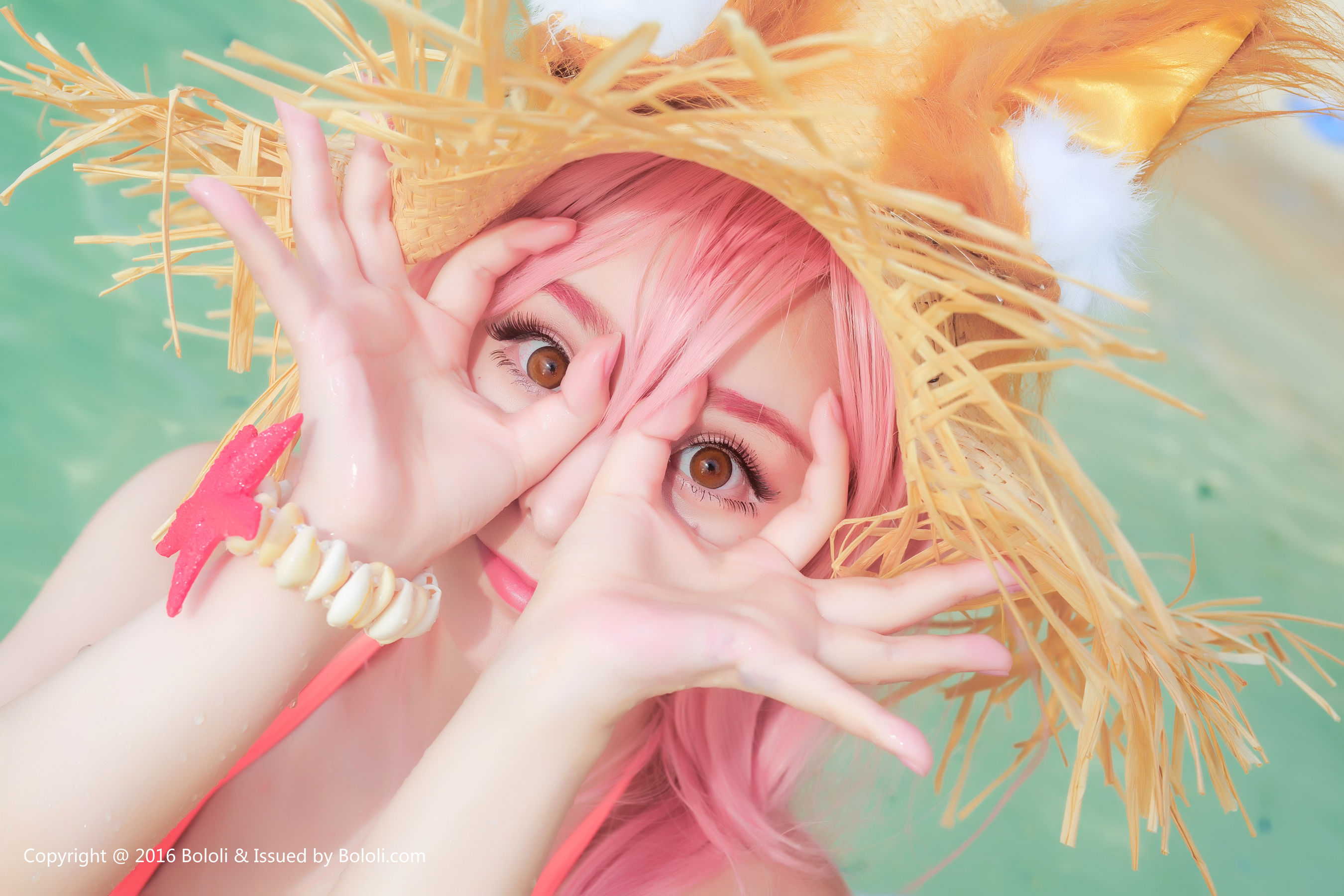 柳侑绮《COS玉藻前泳装》 [波萝社BoLoli] BOL131_第1张