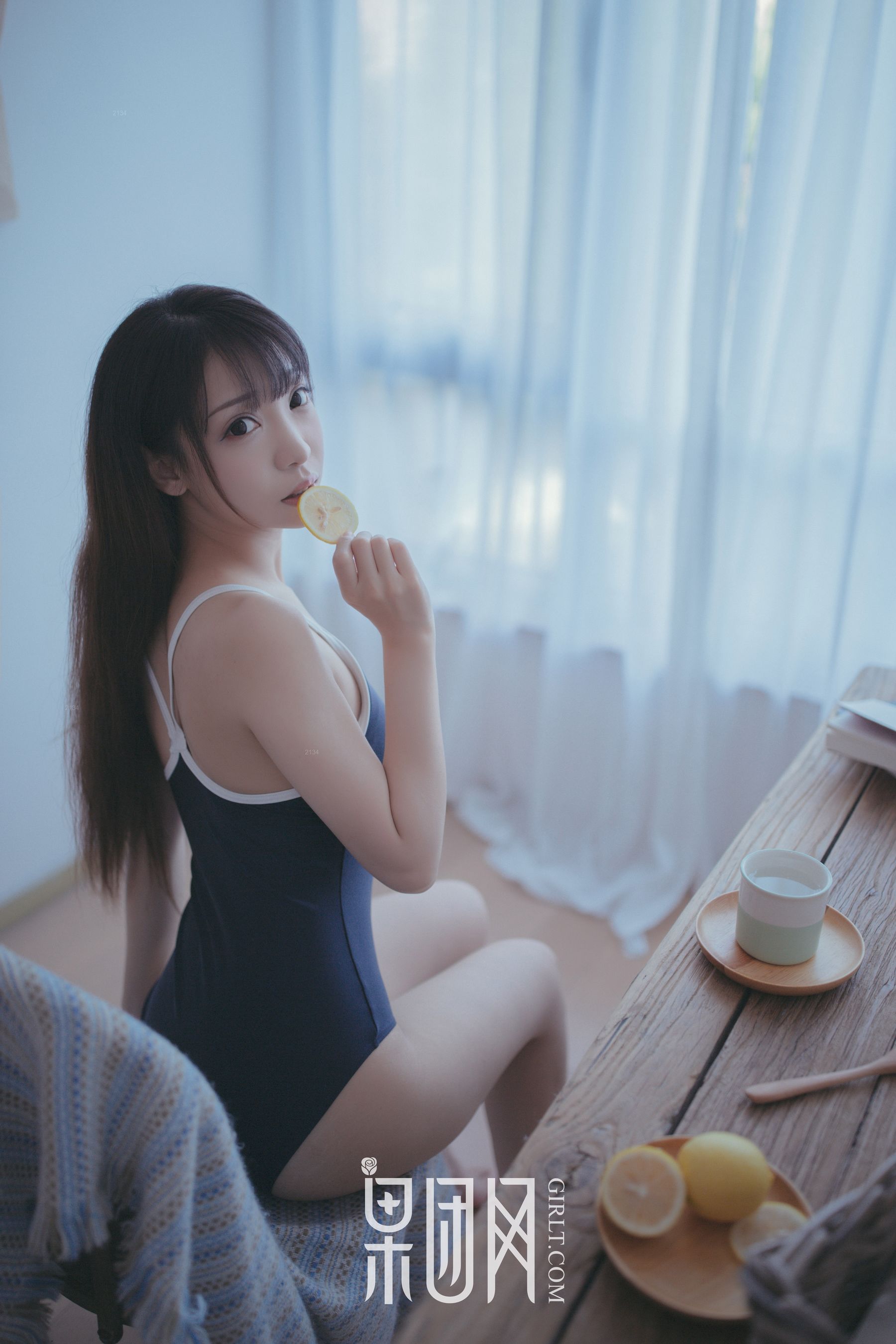 水花花不是水哗哗《邻家小妹陪你吃早餐！》 [果团Girlt]熊川纪信 No.028_第2张