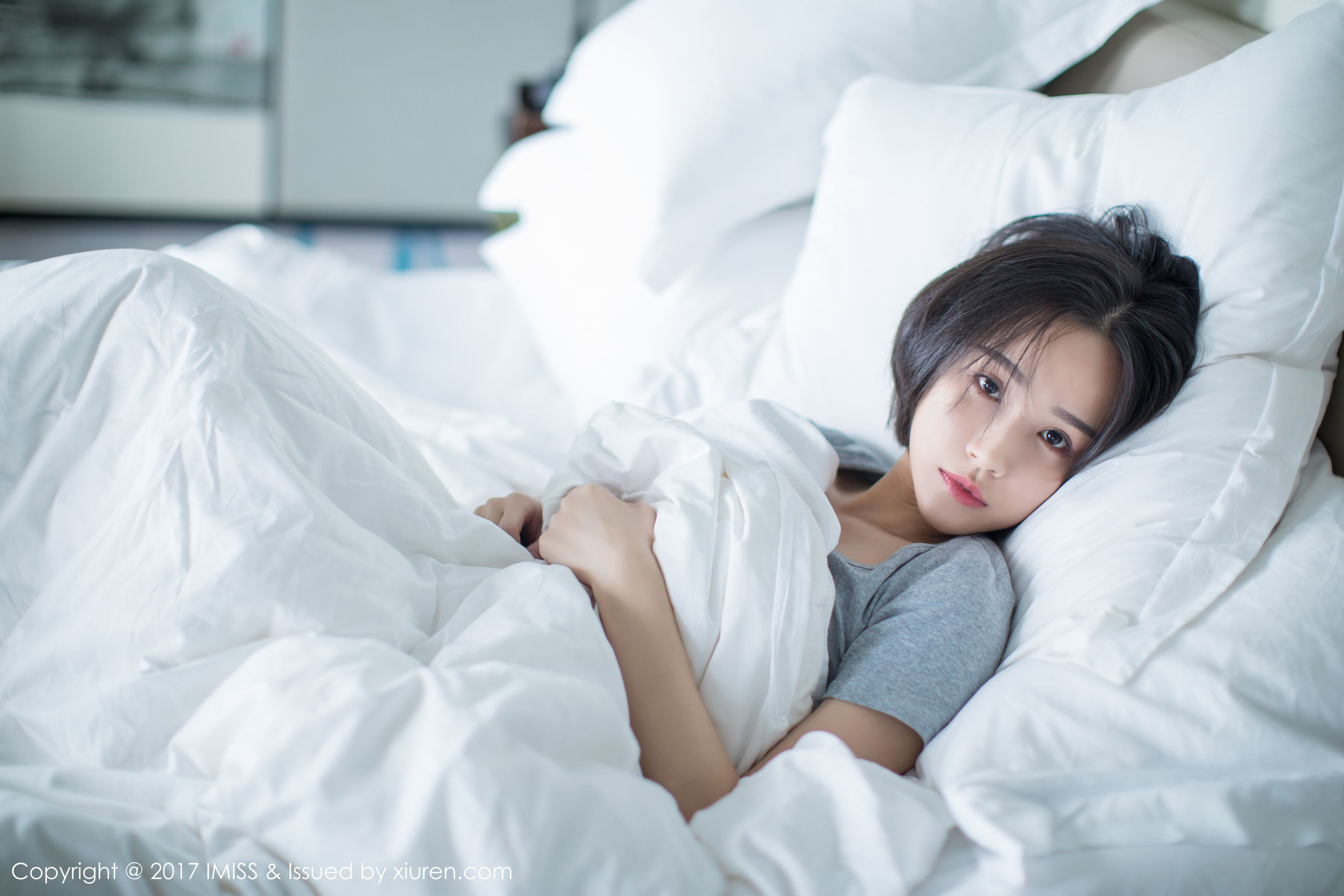 莉雅Livia《日系短发女神》 [爱蜜社IMISS] VOL.178_第1张