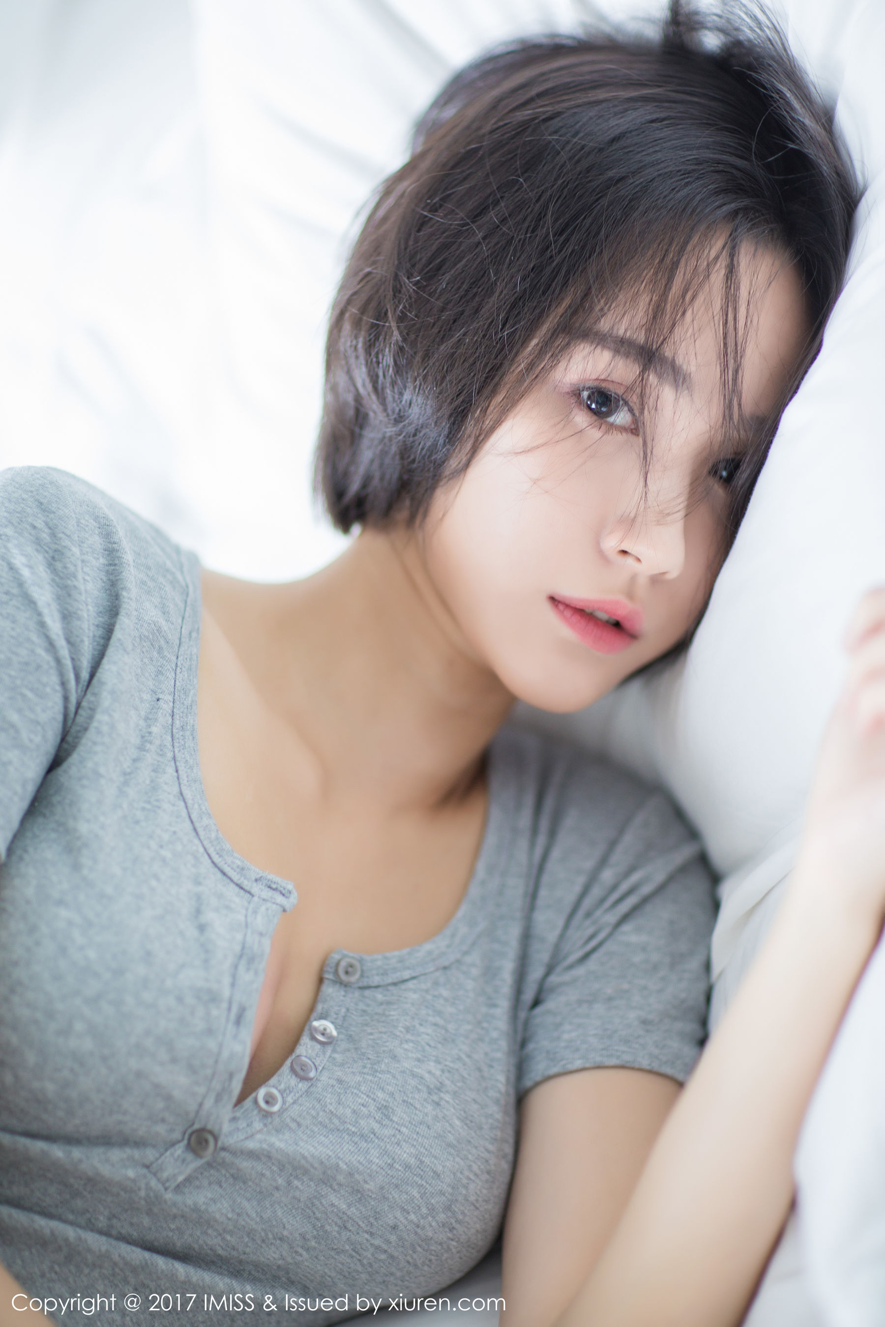 莉雅Livia《日系短发女神》 [爱蜜社IMISS] VOL.178_第2张