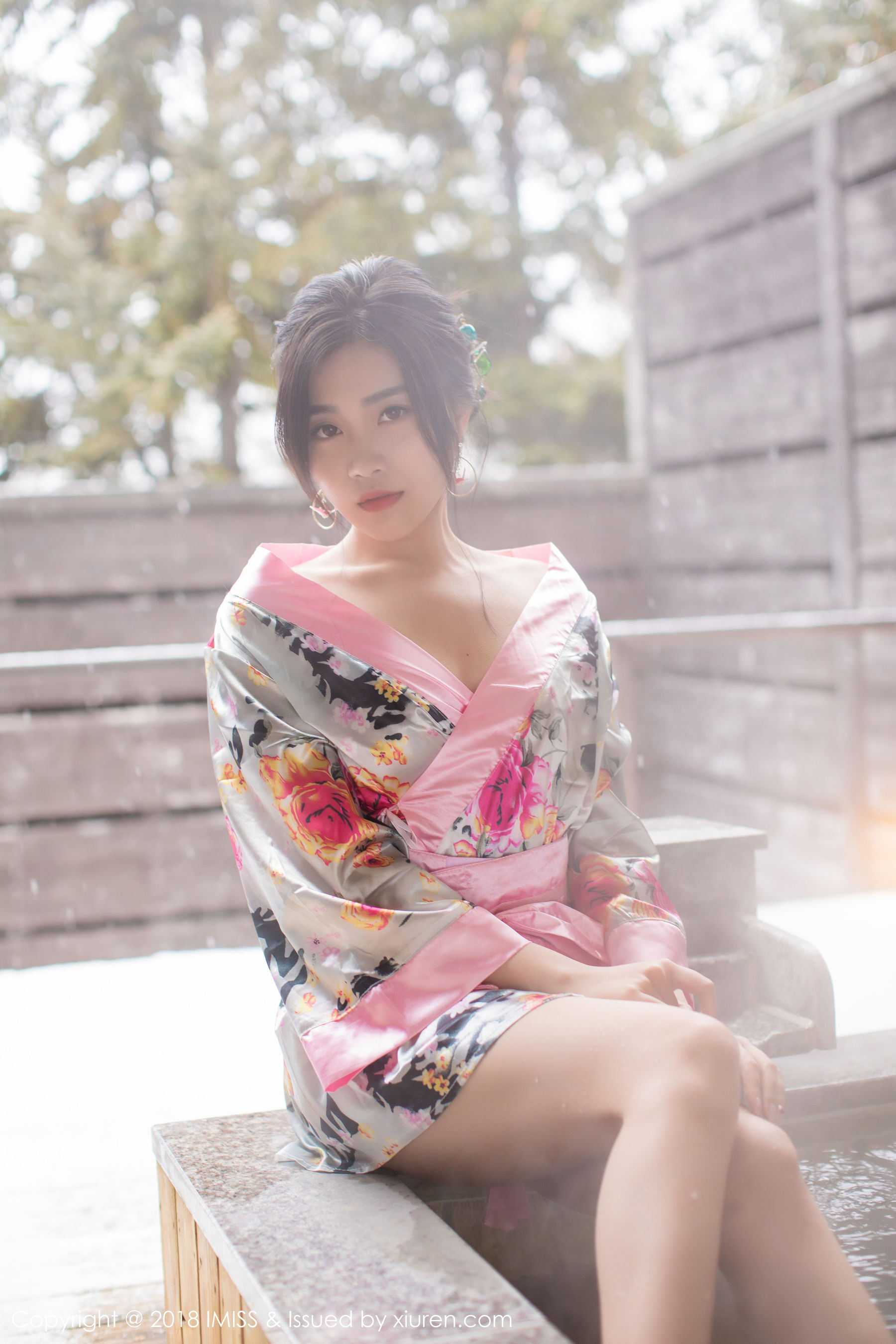 许诺Sabrina《浴池和服+蕾丝美腿》 [爱蜜社IMiss] Vol.221_第1张