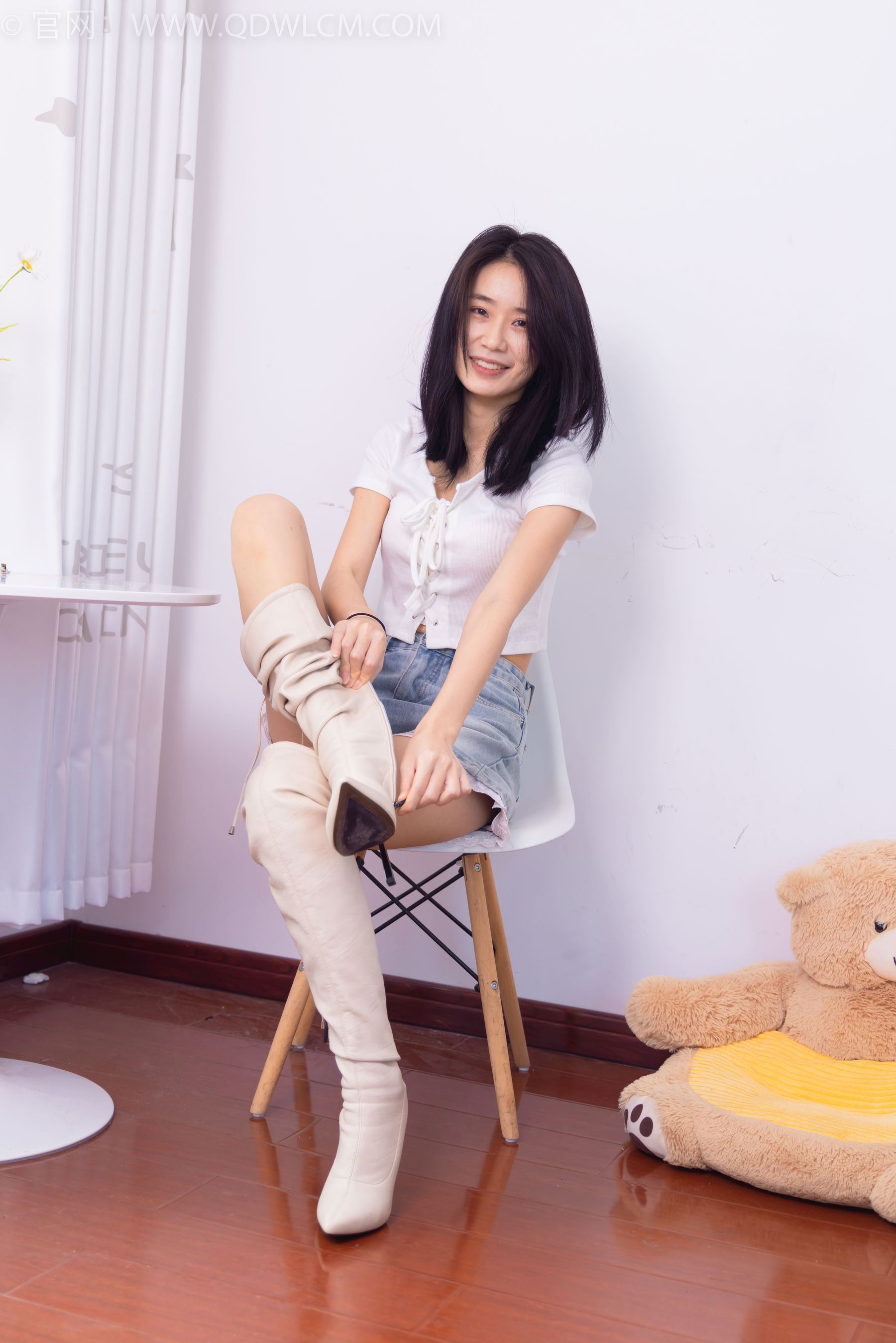 物恋传媒 No.1552 菜菜-白色的花_第3张