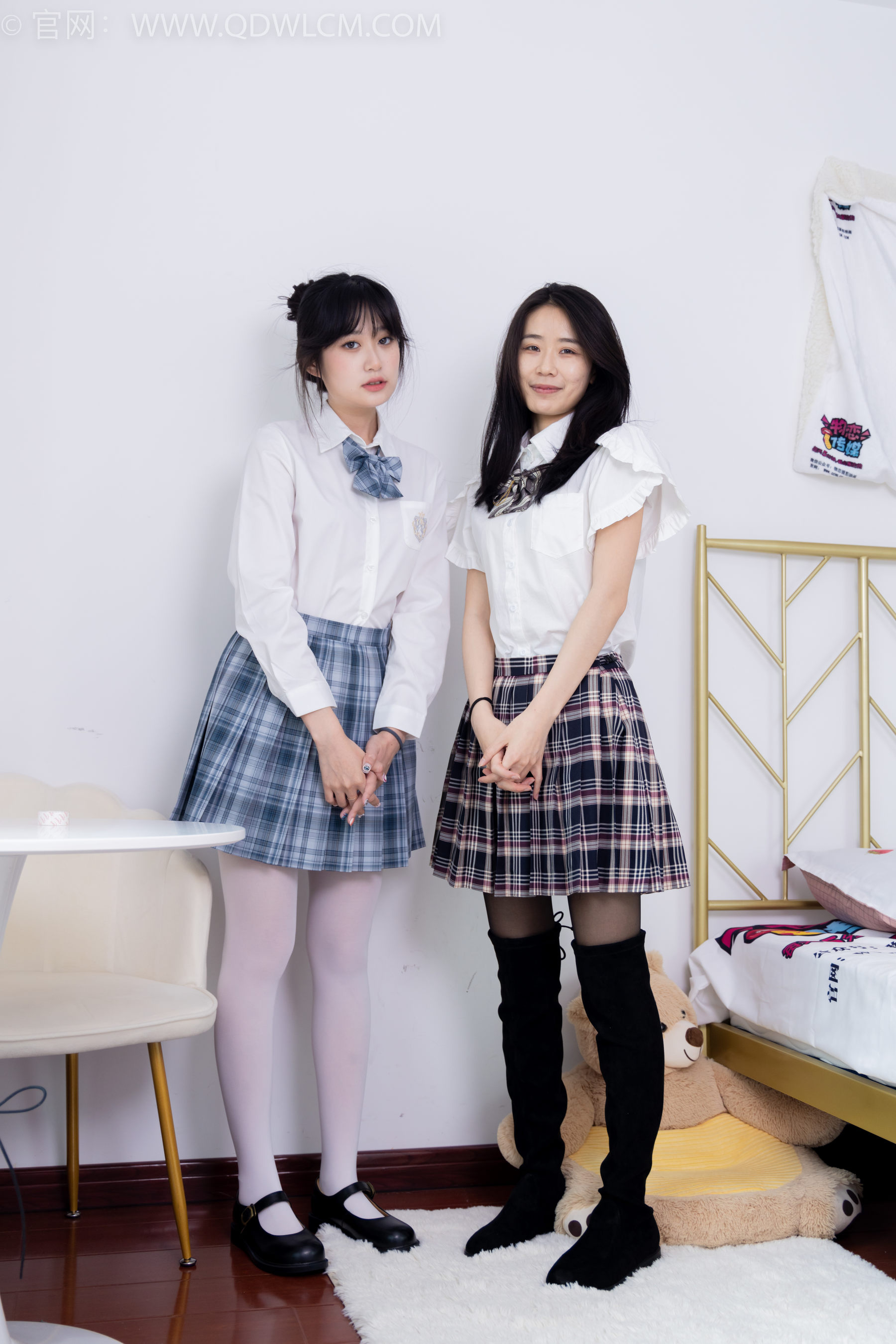 物恋传媒 No.1582 菜菜&小敏-学院姐妹花_第2张