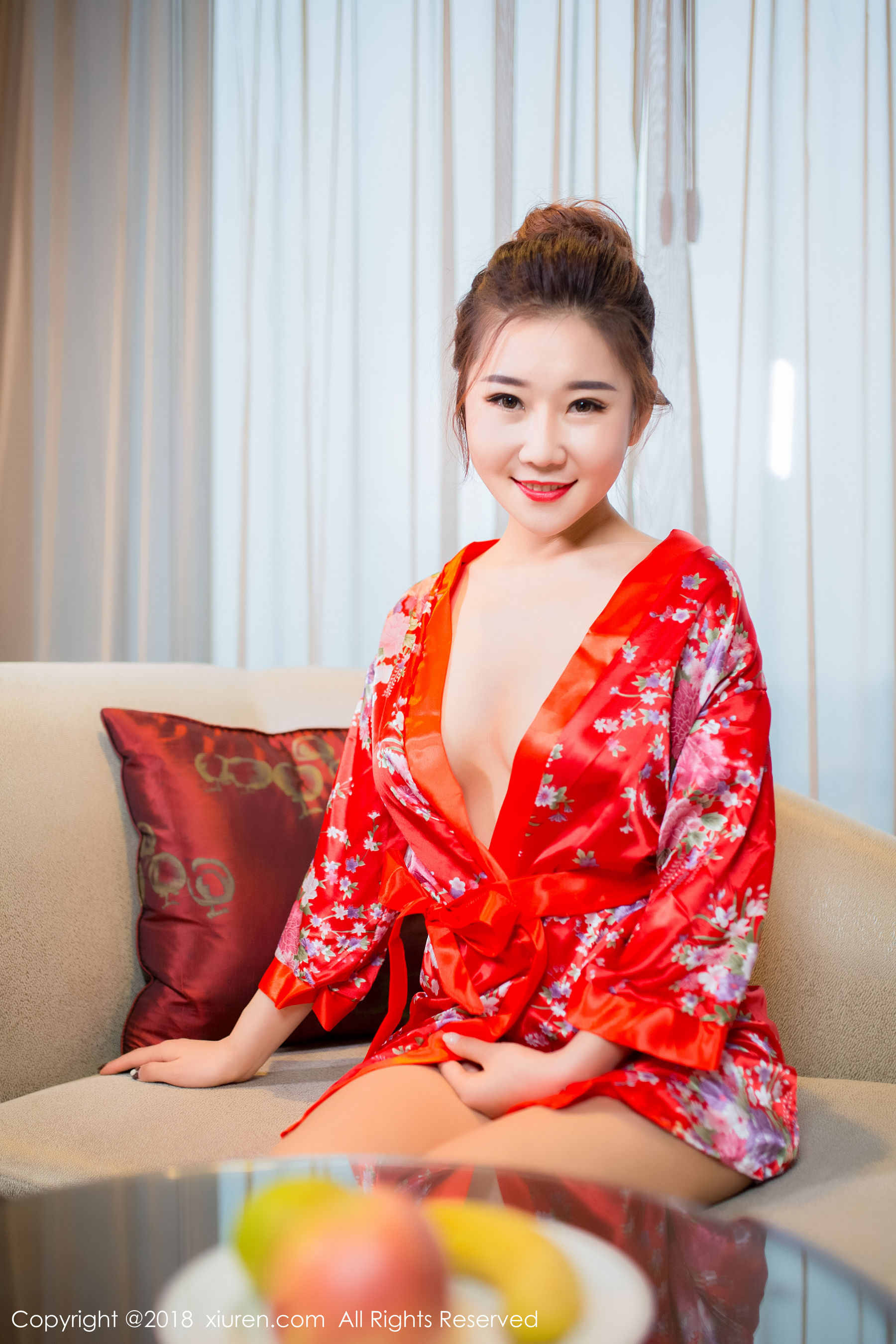 棉花糖candy《华丽和服+半透丝袜》 [秀人XiuRen] No.892_第2张