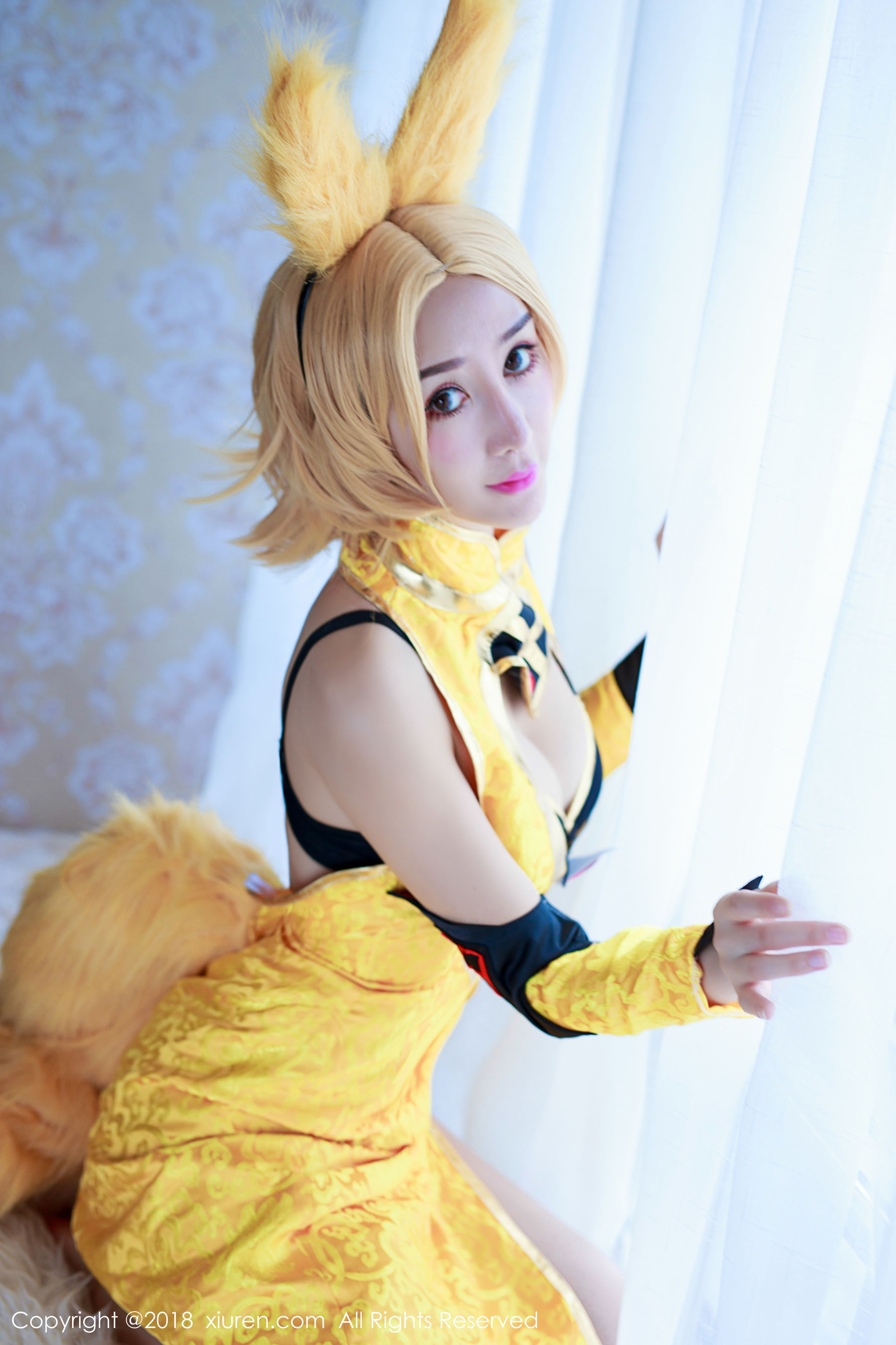 邹晶晶女王《王者荣耀妲己COS》 [秀人XiuRen] No.937_第2张