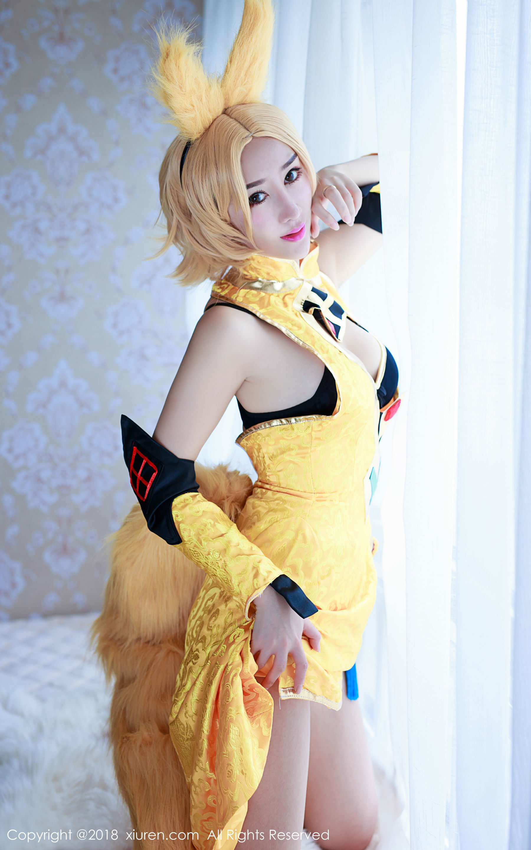 邹晶晶女王《王者荣耀妲己COS》 [秀人XiuRen] No.937_第3张