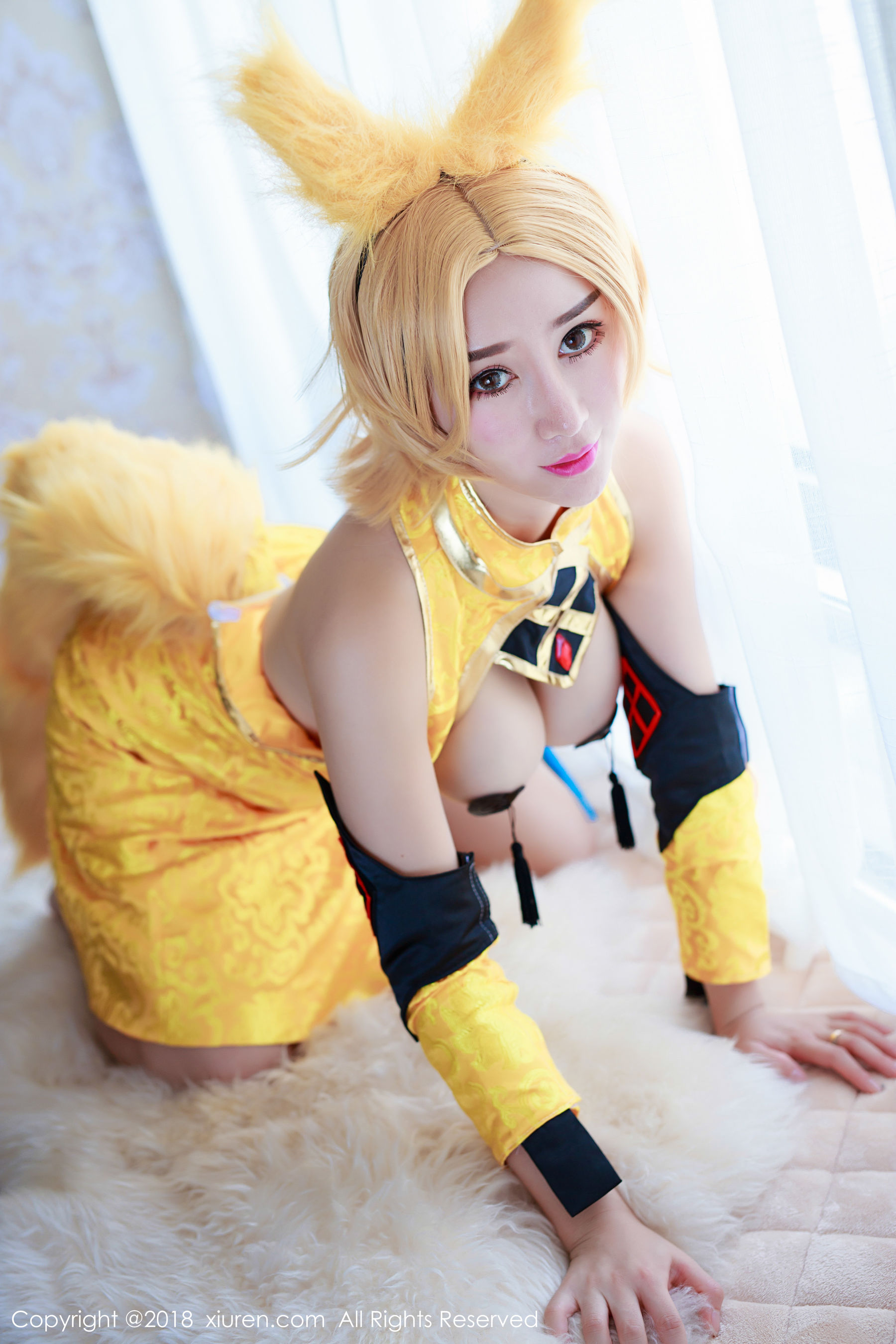 邹晶晶女王《王者荣耀妲己COS》 [秀人XiuRen] No.937_第5张