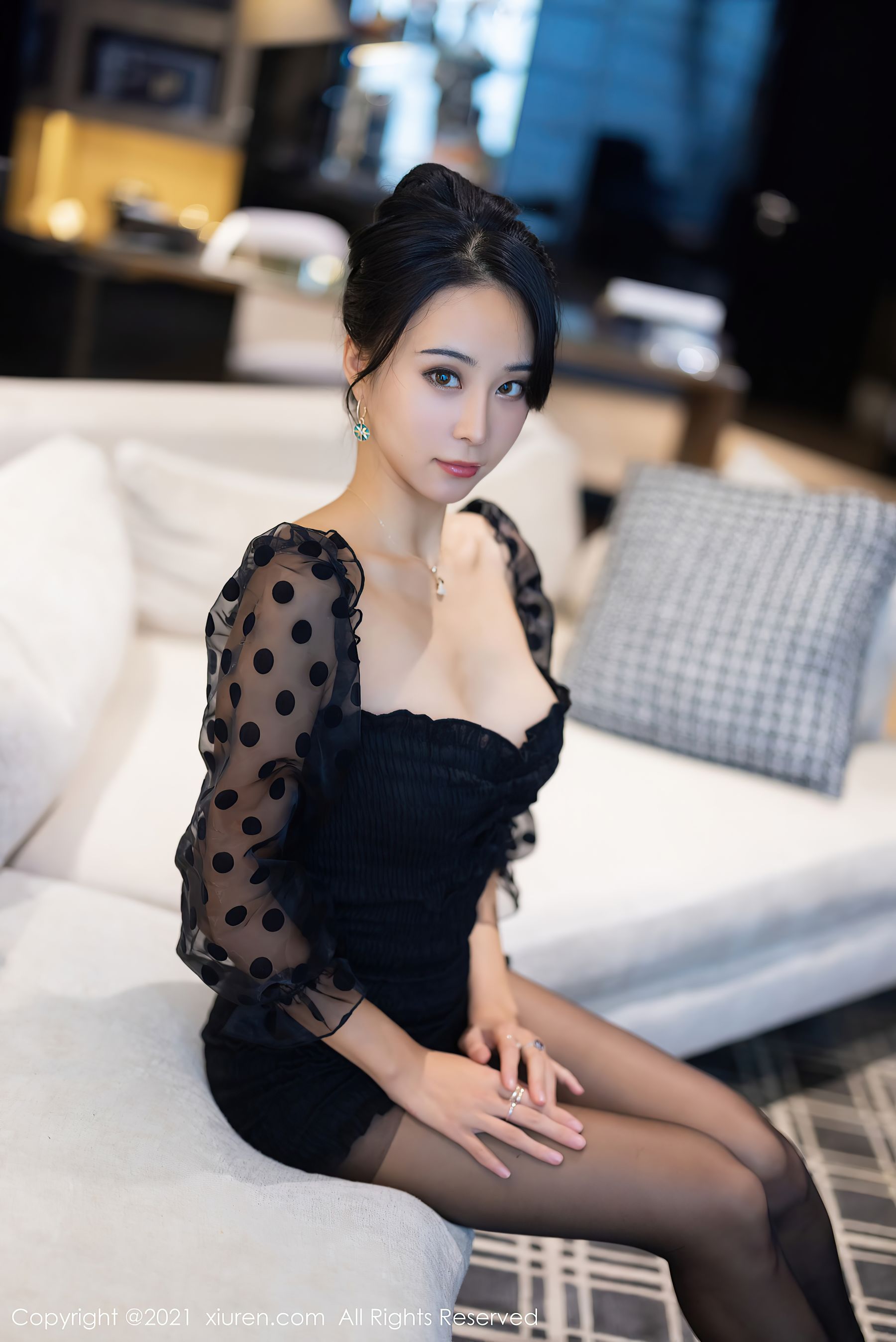 [秀人XIUREN] No.3482 蓝夏Akasha_第5张