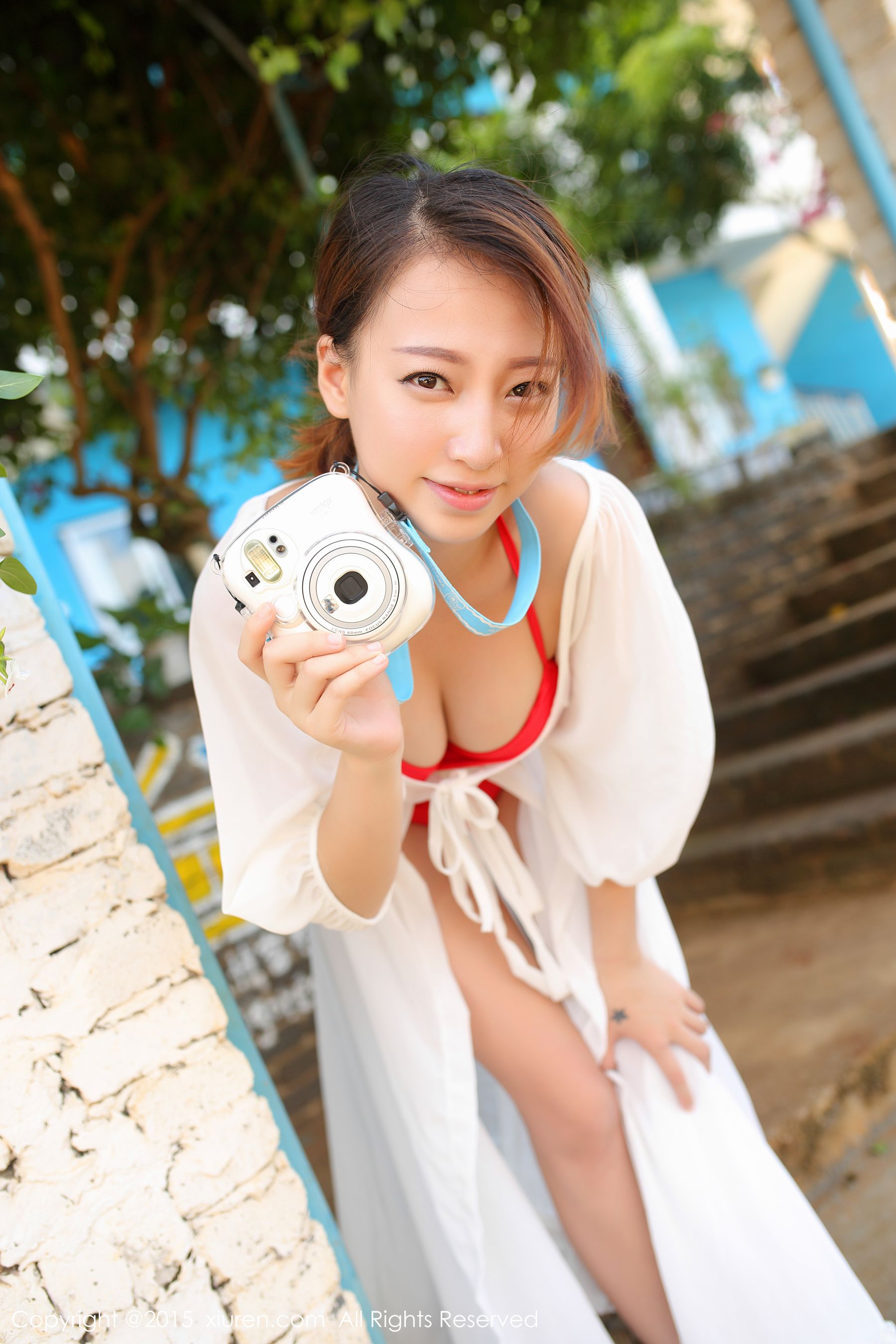 丽莉Lily《涠洲岛旅拍》长裙+死库水 [秀人网XiuRen] No.399_第3张