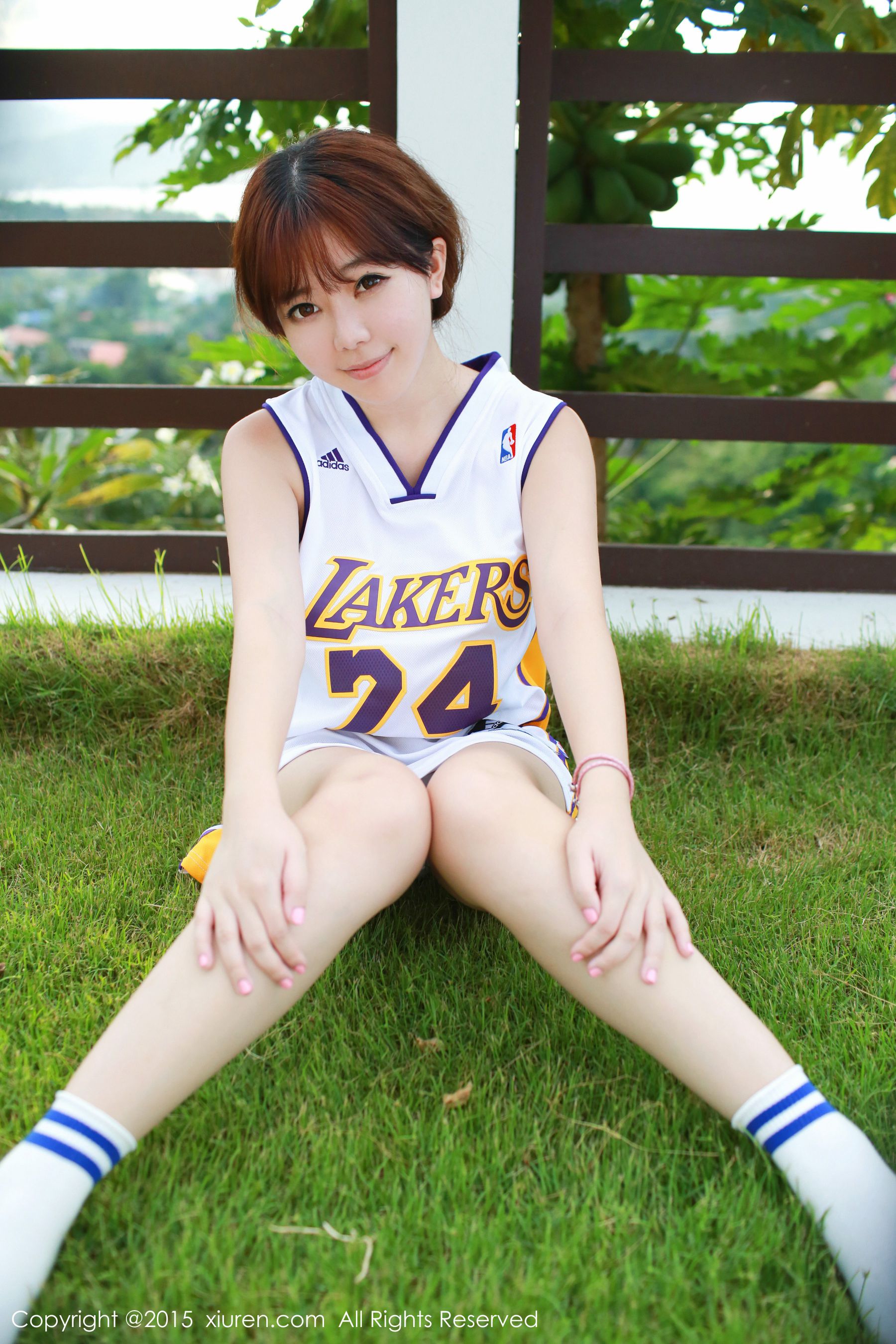 刘飞儿Faye《科比篮球服+布条内衣》 [秀人网XiuRen] No.452_第1张