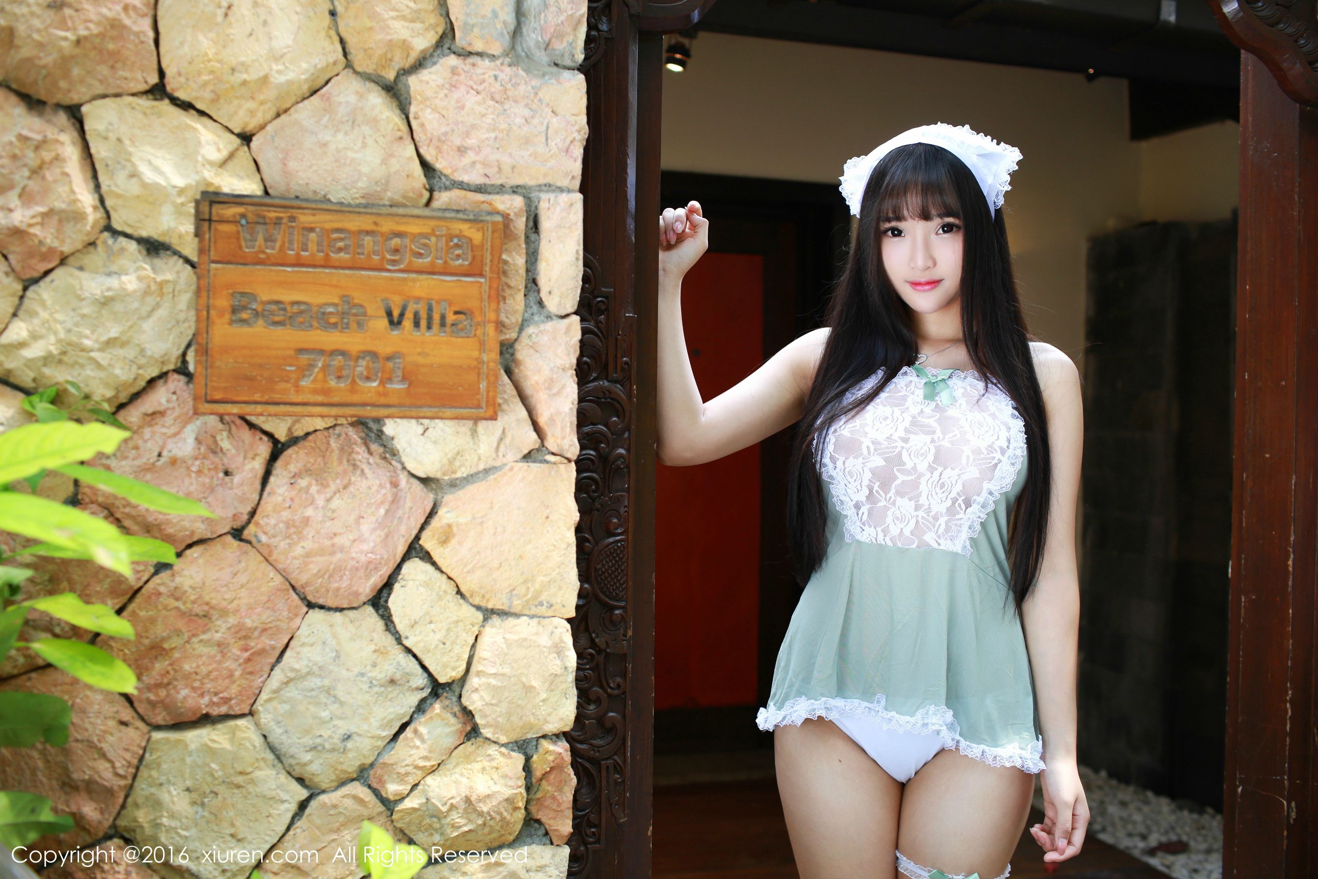 夏瑶baby《清新女仆装+可爱内衣》 [秀人网XiuRen] No.463_第4张