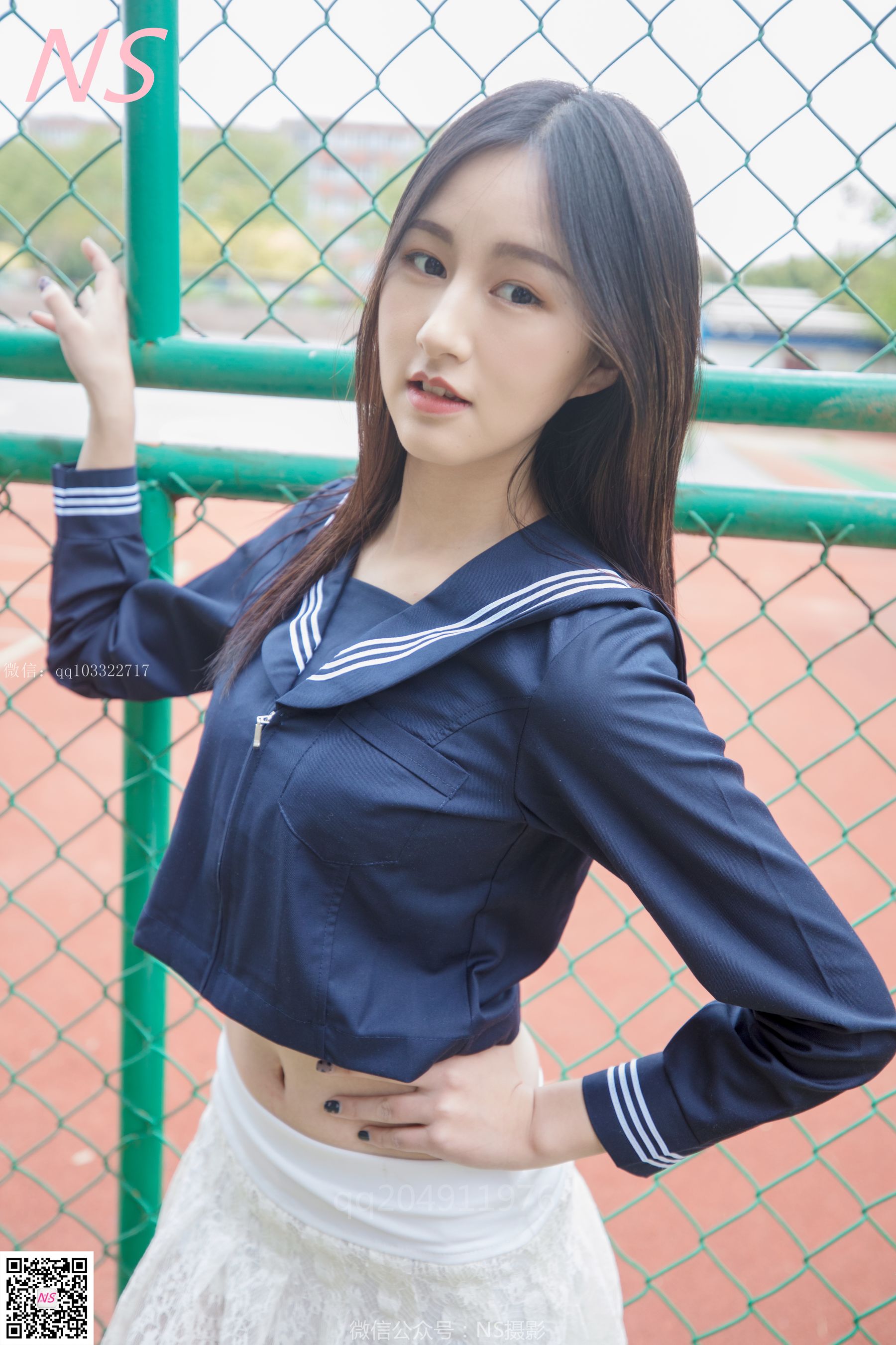[纳丝摄影]  北北 制服肉丝超短裙_第1张