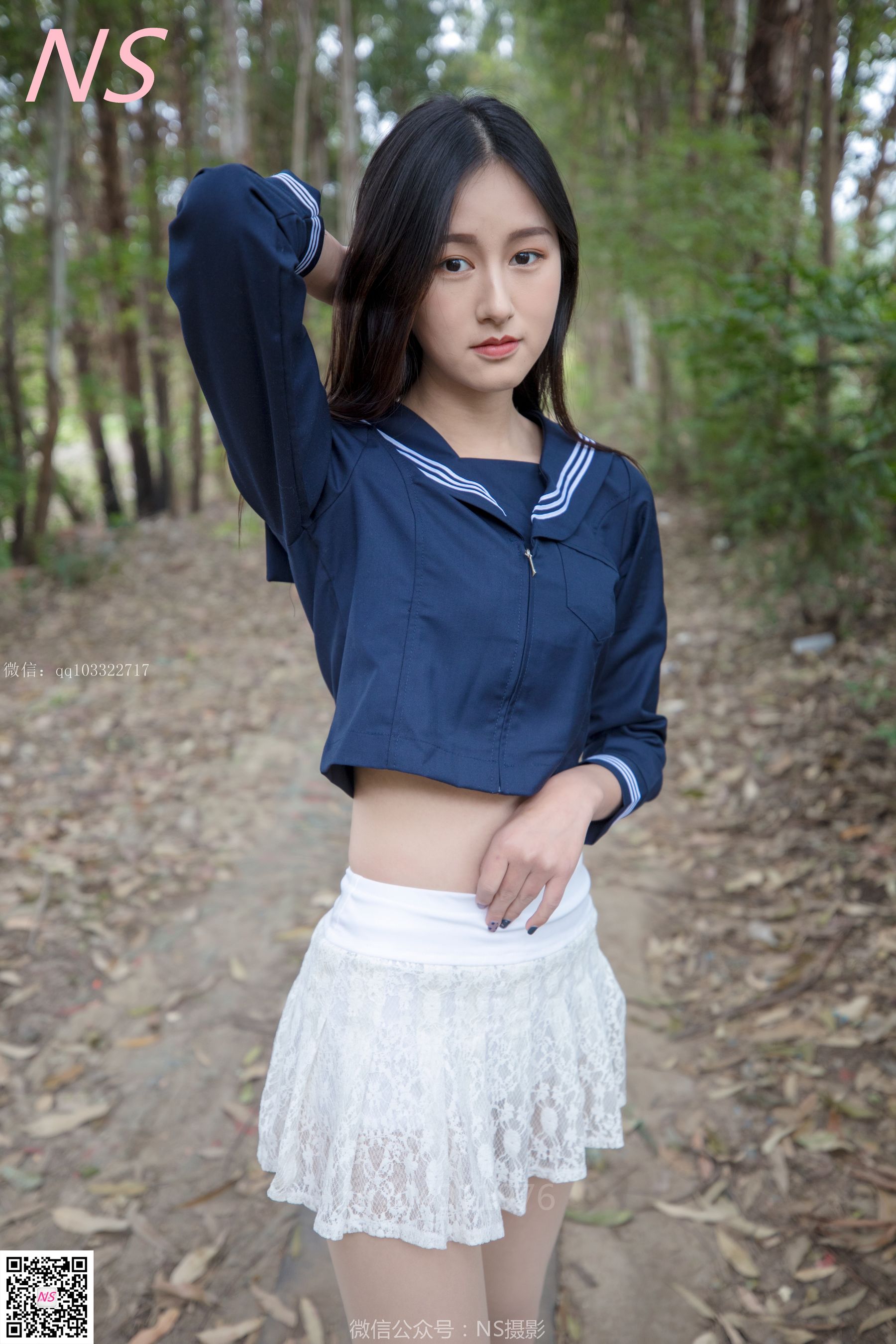 [纳丝摄影]  北北 制服肉丝超短裙_第3张