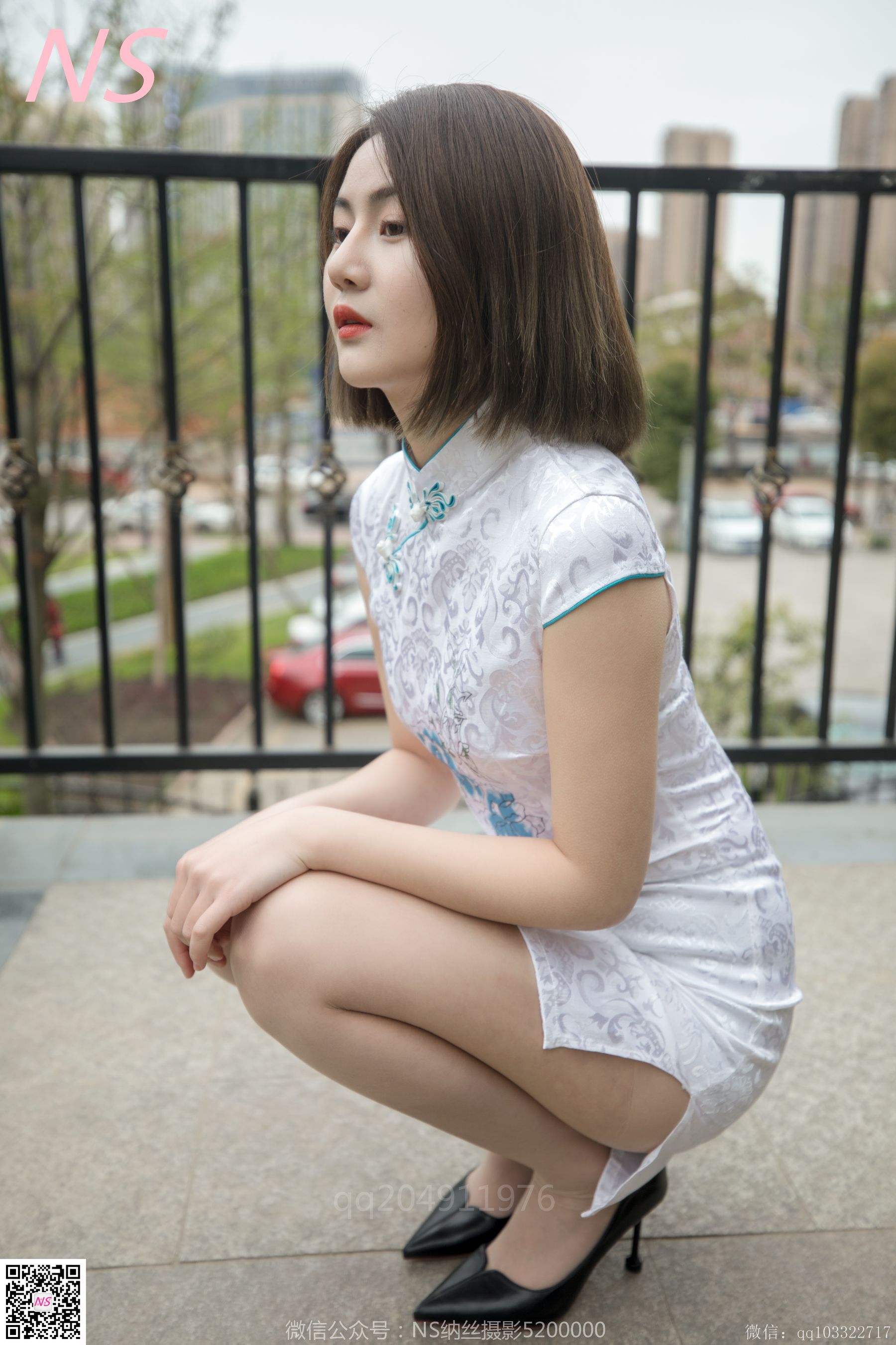 [纳丝摄影]  品茹 素雅旗袍丝袜秀_第3张