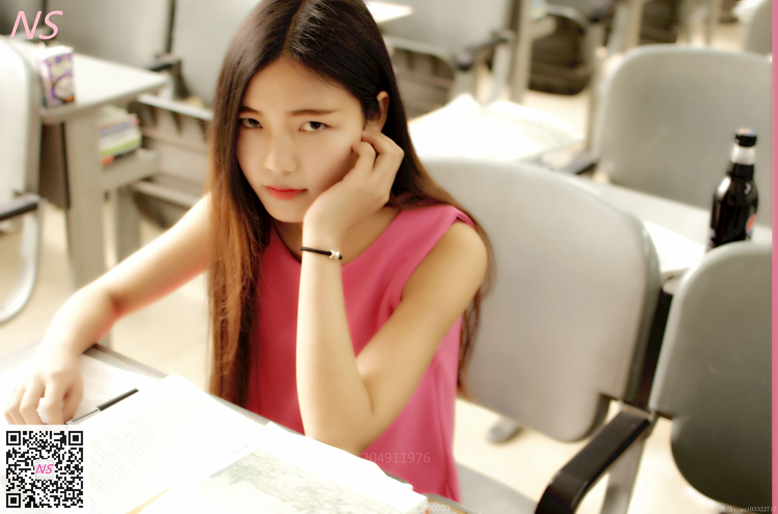 [纳丝摄影]  悠悠 肉丝红衣女孩_第4张